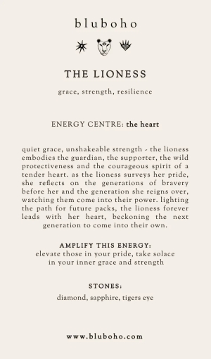 lioness cardback side