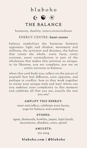 the balance cardback side