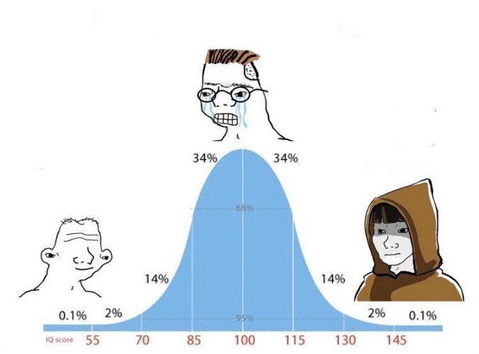 Bell Curve IQ Distribution