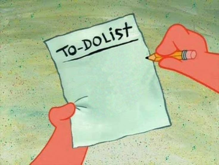 patrick todolist meme
