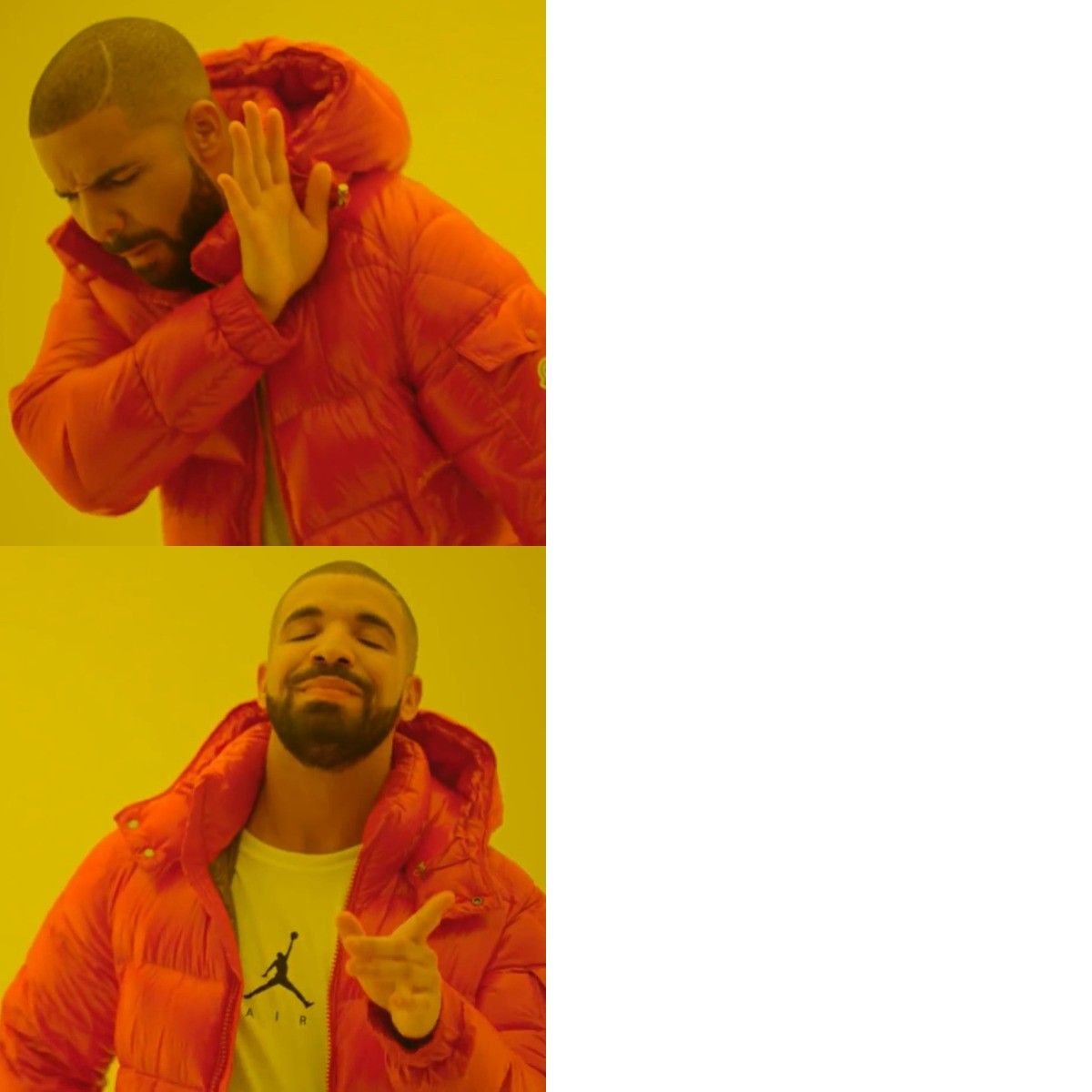 Drake meme 2x2
