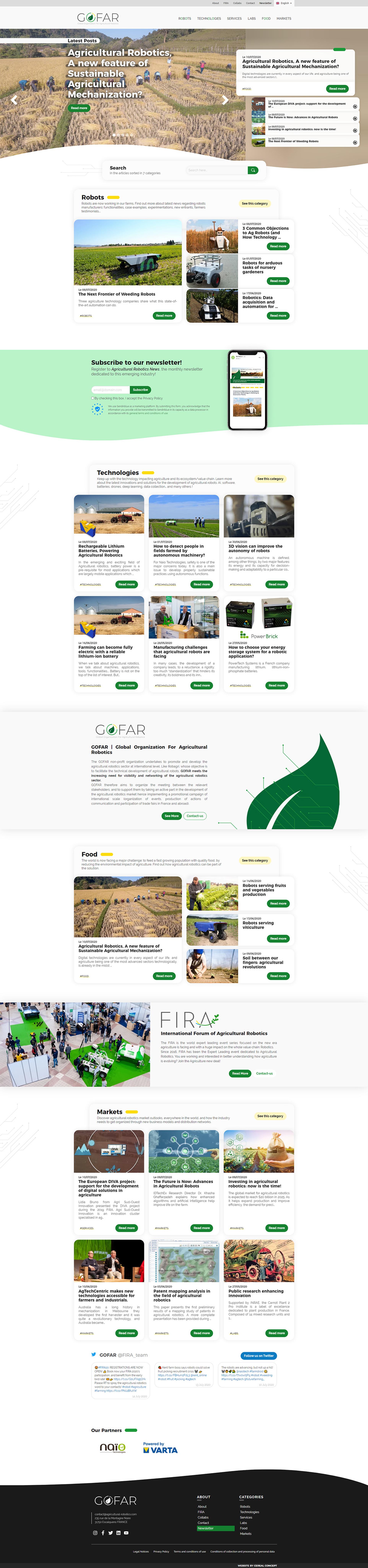 Capture du site GOFAR