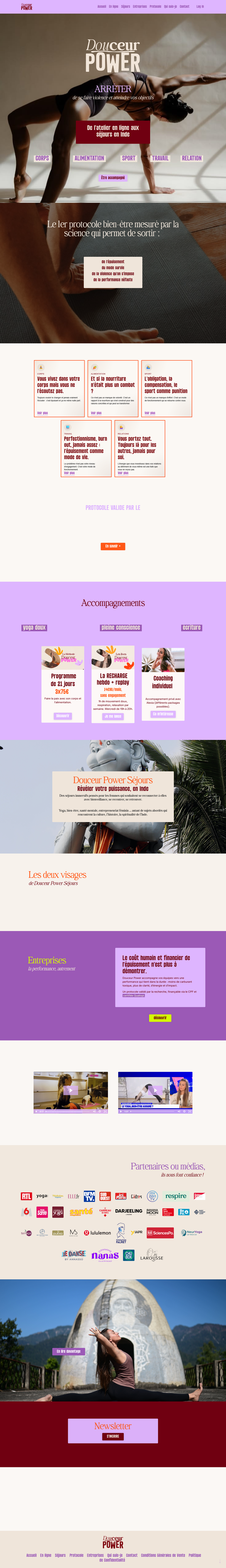 Capture du site Douceur Power