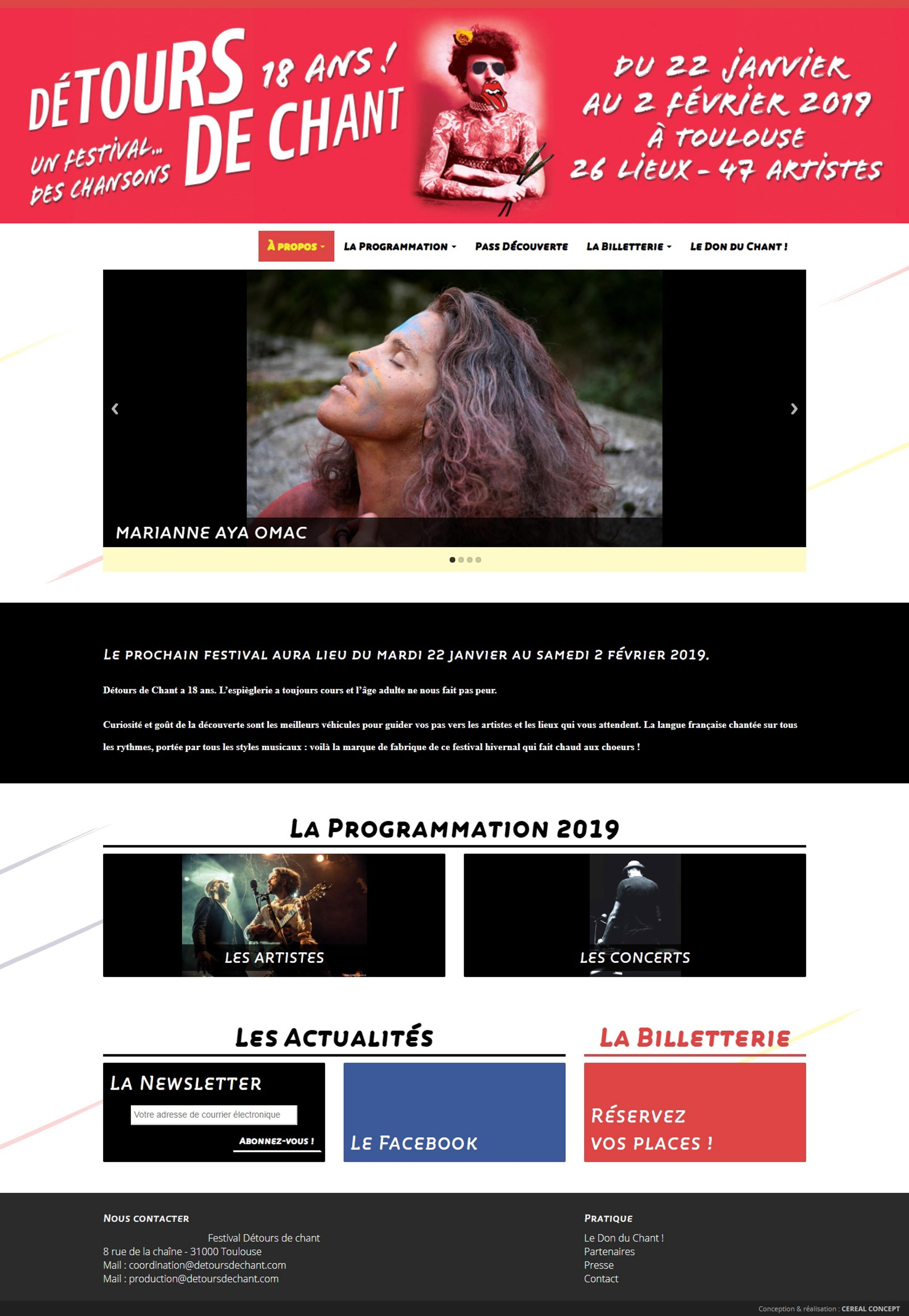 Capture du site Détours de Chant