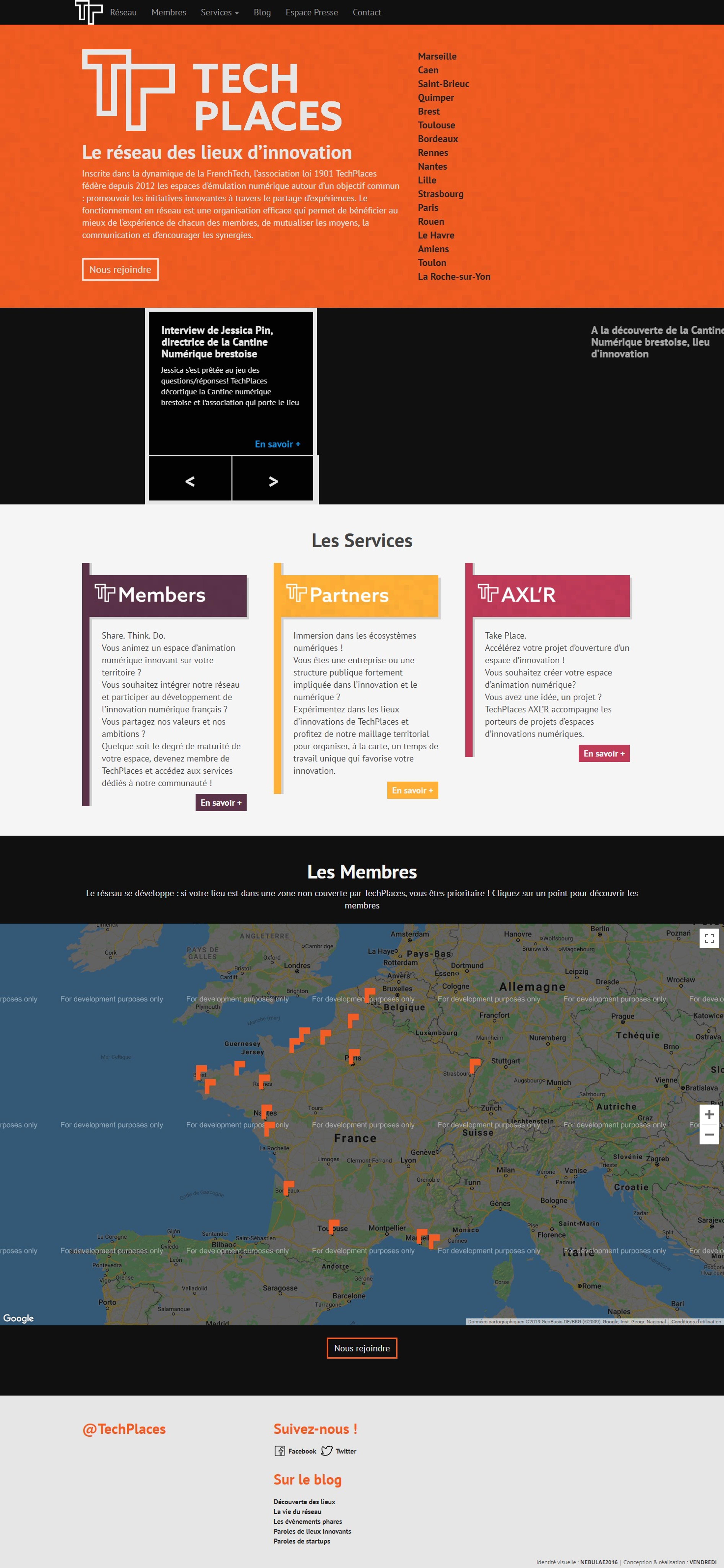 Capture du site Techplaces