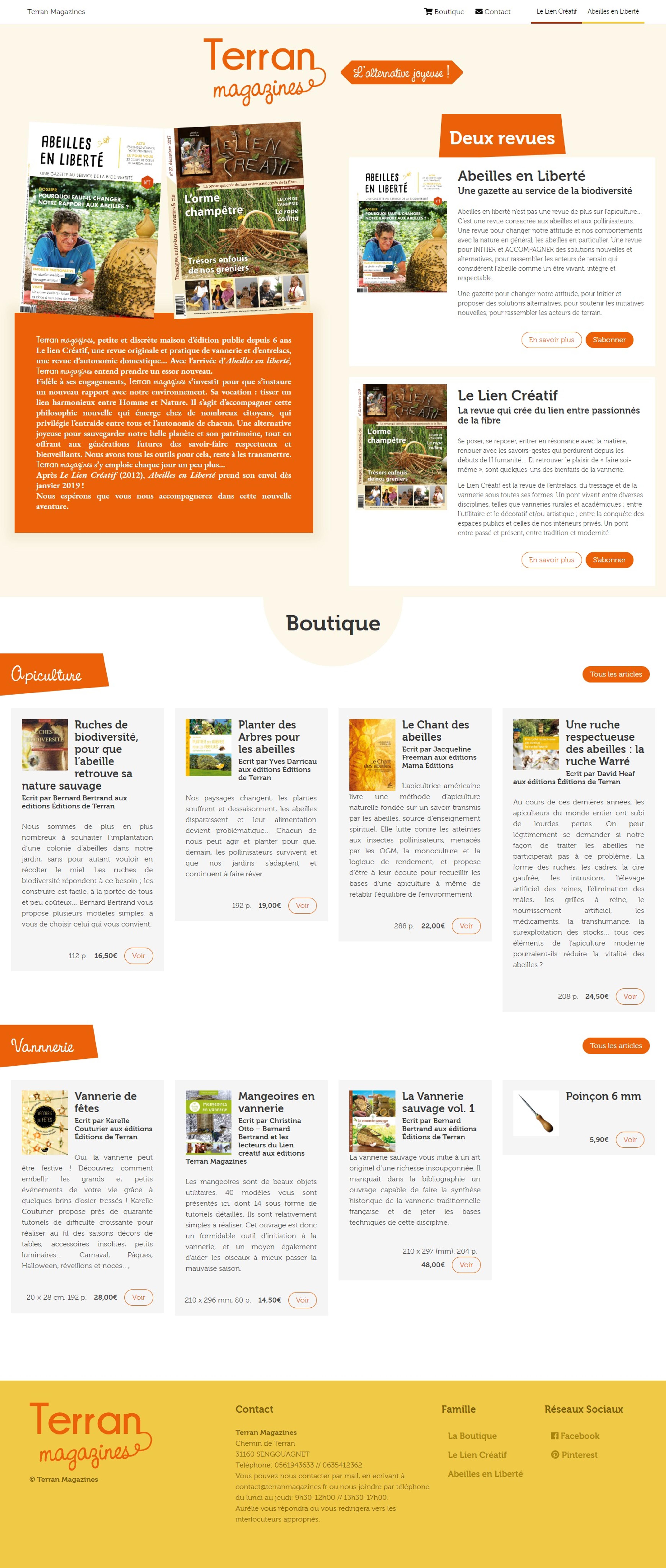 Capture du site Terran Magazines