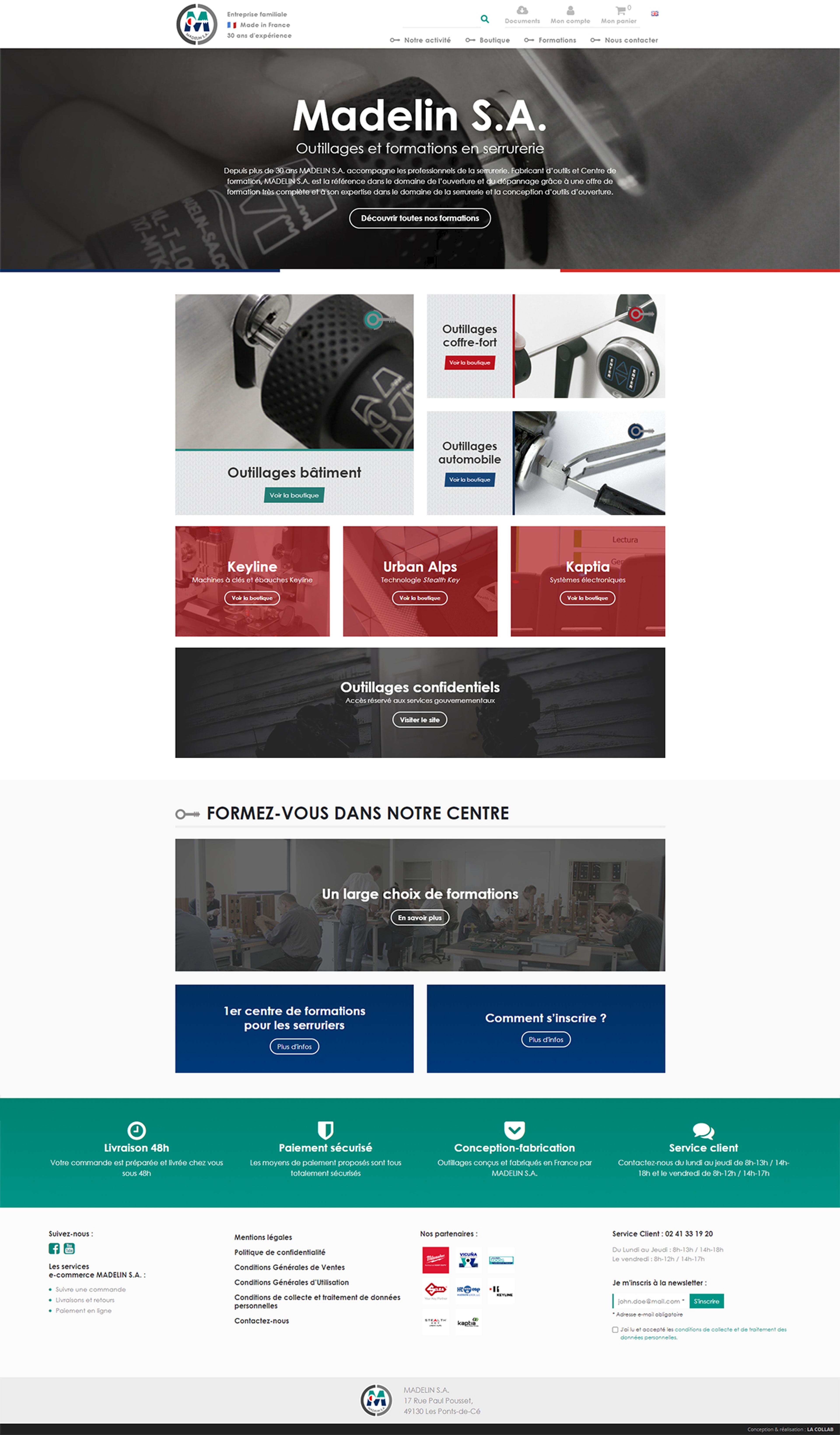 Capture du site Madelin S.A.