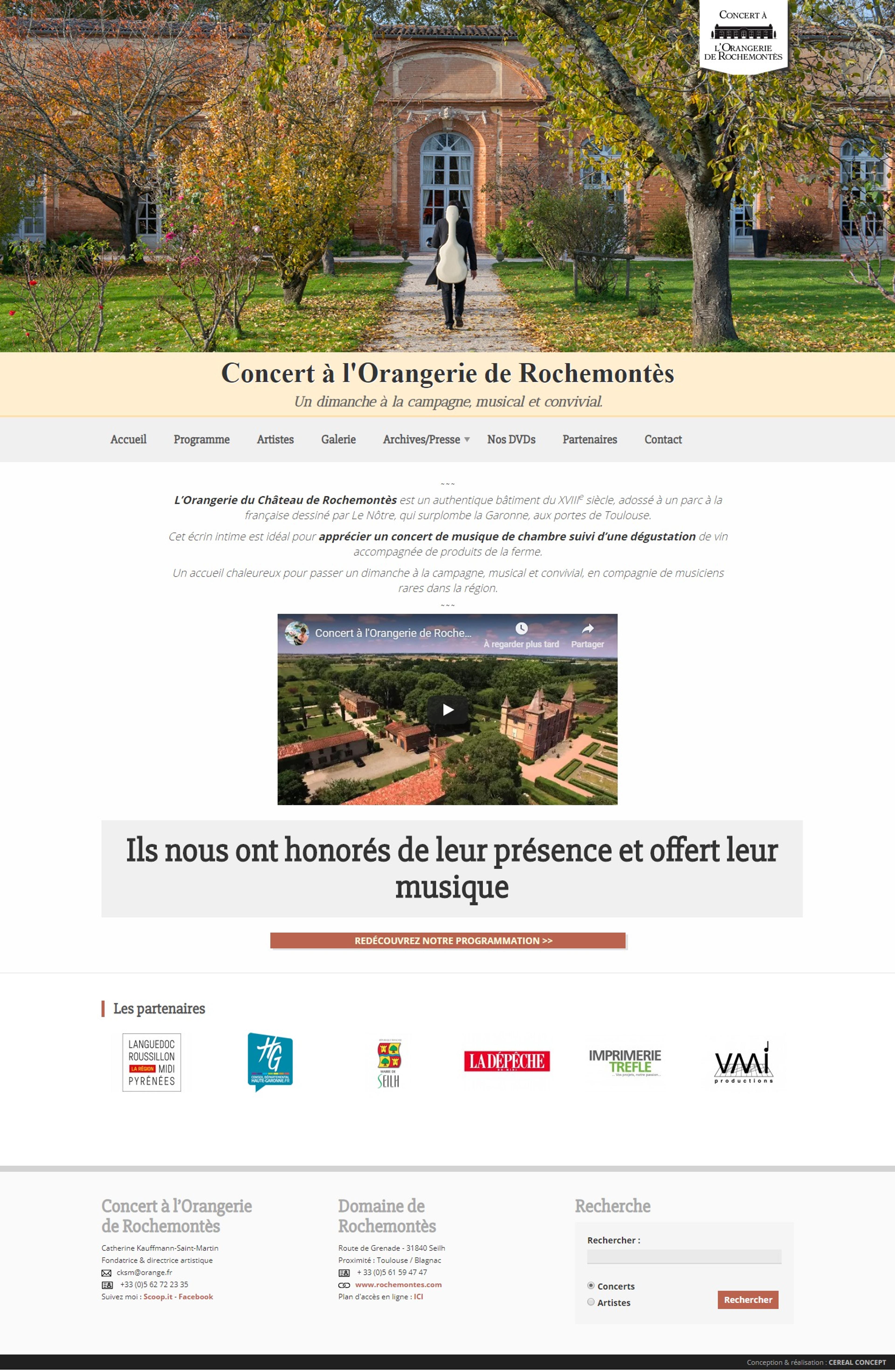 Capture du site Concerts à Rochemontès
