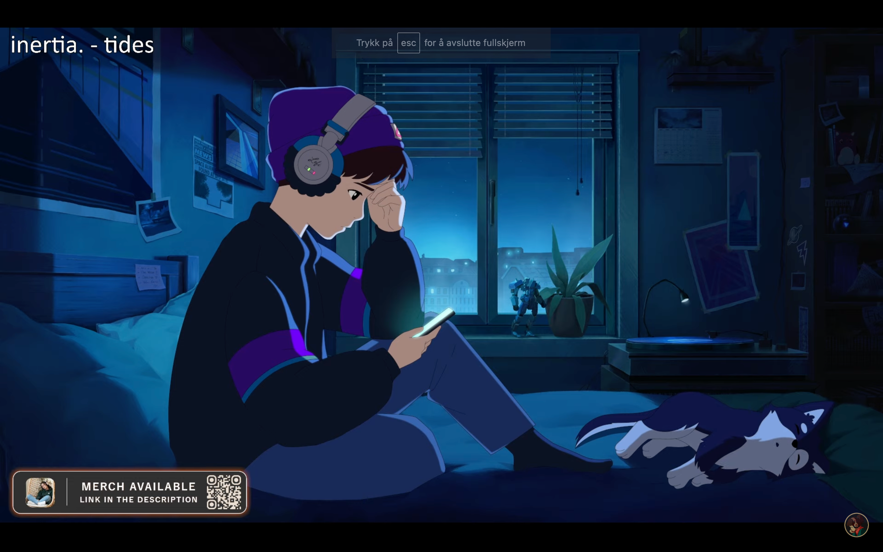 a cartoon of a boy sitting on a bed looking at his phone