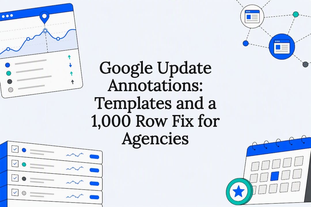 Google Update Annotations: Templates and a 1,000 Row Fix for Agencies