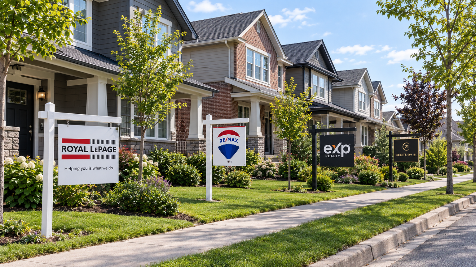 House with For Sale sign
