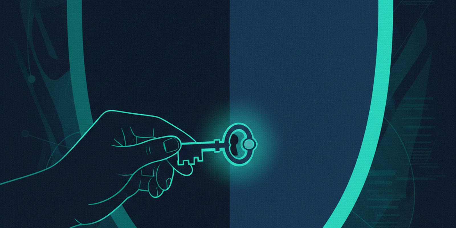 An illustration of a corporate shield with a small keyhole being unlocked by a shadowy figure, symbolizing a DMARC relax