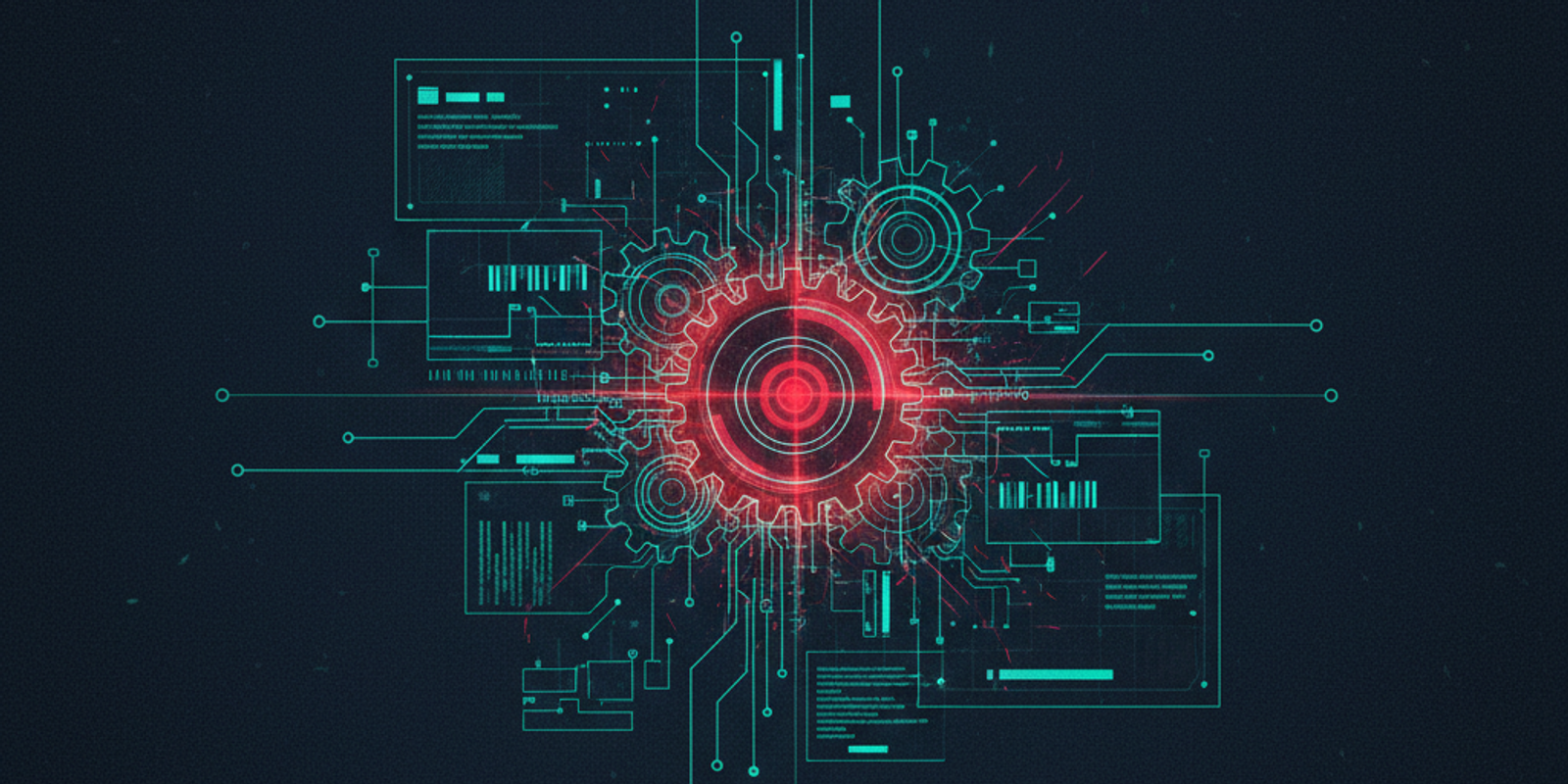 An illustration of a technical blueprint for a certificate, with a key component glowing red to indicate a critical erro