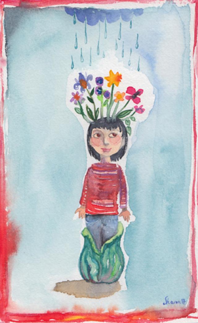 Growing nice thoughts in the rain