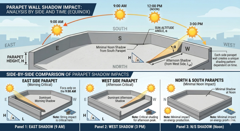 Parapet Wall Shadow Impact