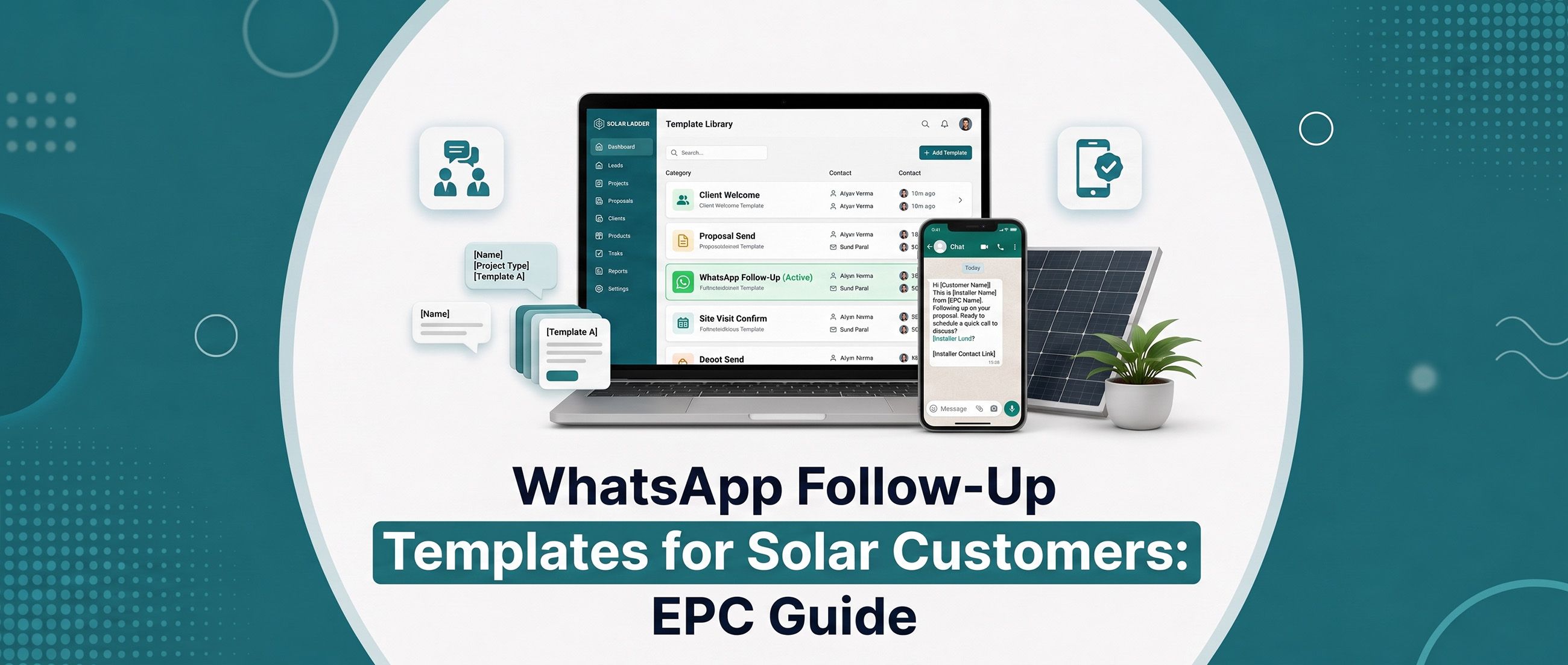 WhatsApp Follow-Up Templates for Solar Customers: EPC Guide
