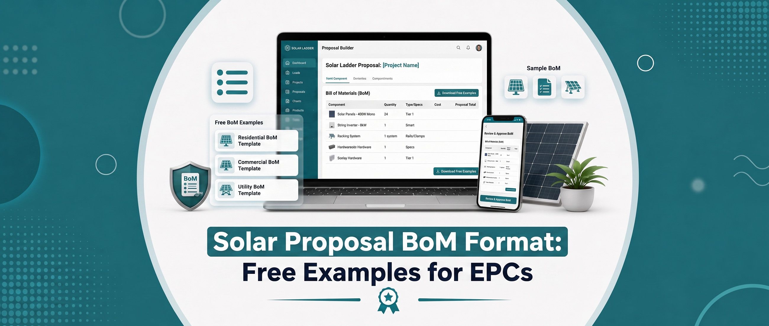 Solar Proposal BoM Format: Free Examples for EPCs
