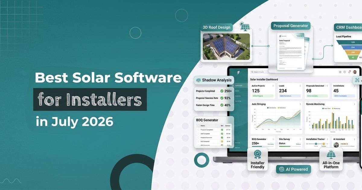 Best Solar Software for Installers in July 2026 | Solar Ladder