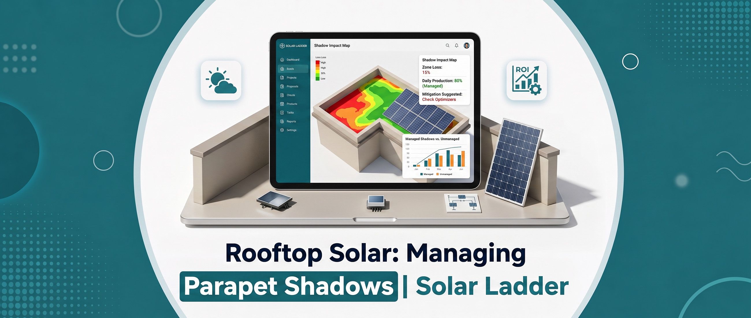 Rooftop Solar: Managing Parapet Shadows | Solar Ladder