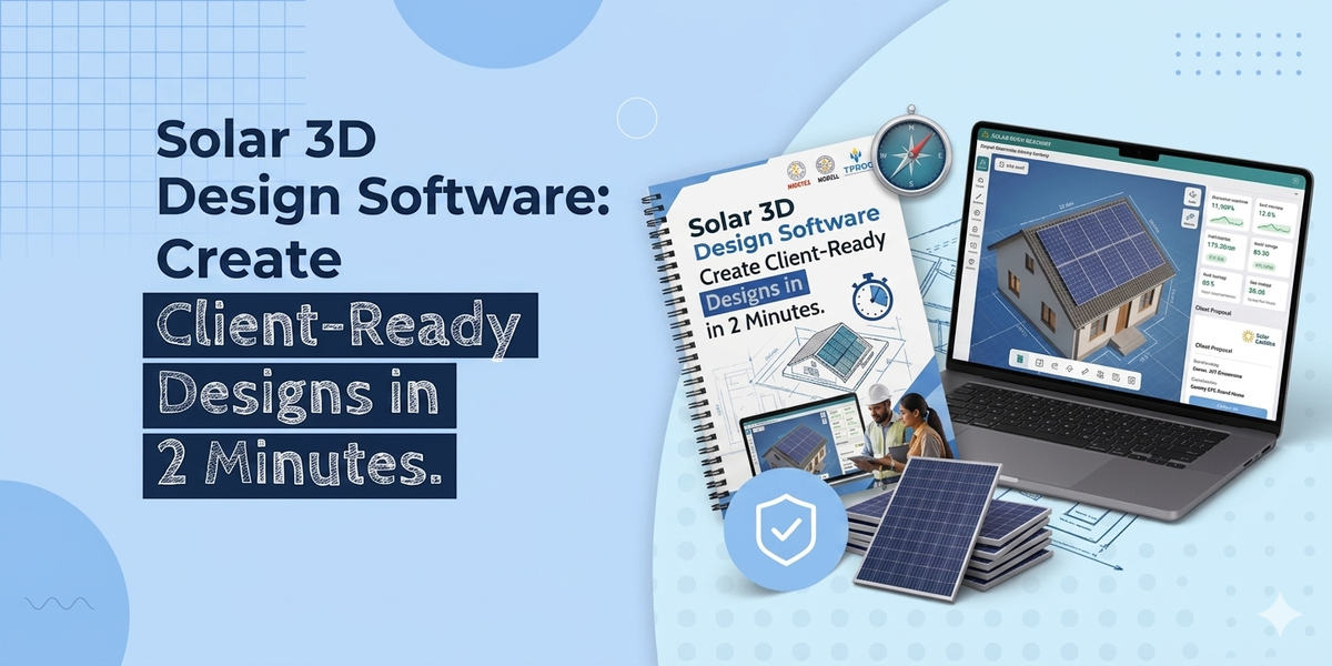 Solar 3D Design Software: Create Client-Ready Designs in 2 Minutes