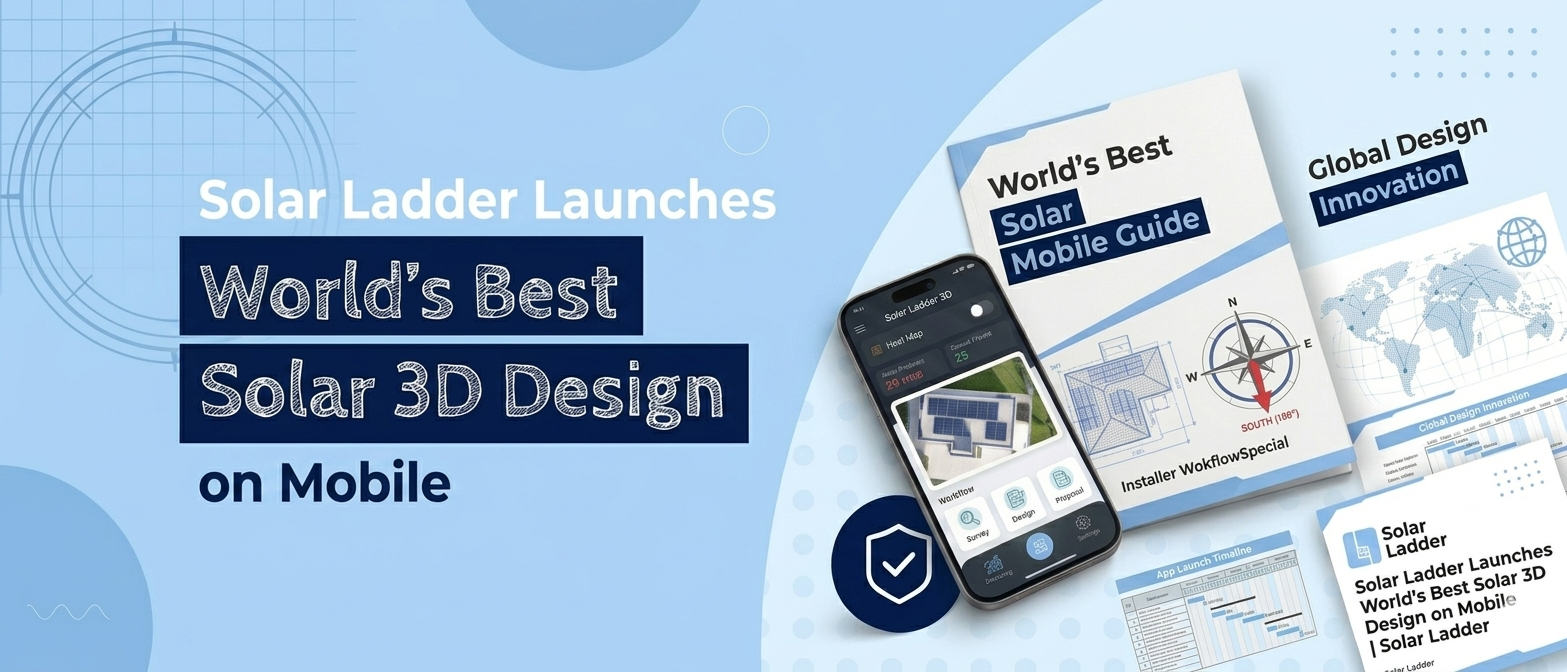 Solar Ladder Launches World's Best Solar 3D Design on Mobile