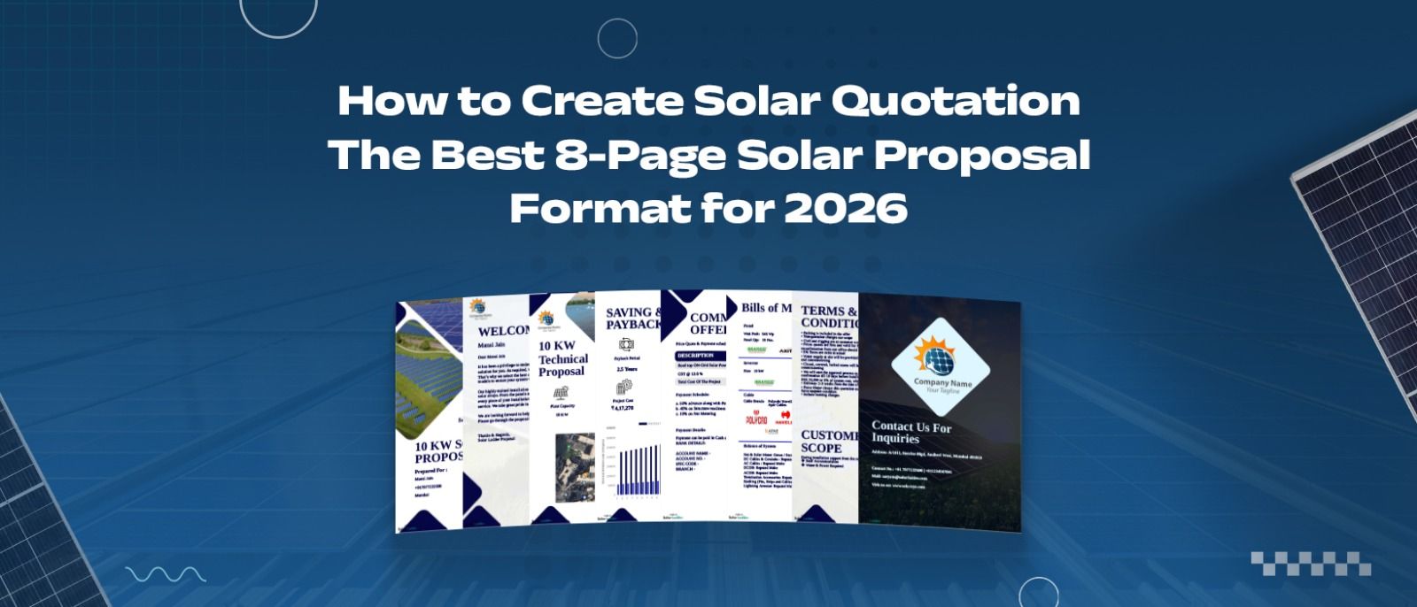How to Create Solar Quotation: The Best 8-Page Solar Proposal Format for 2026