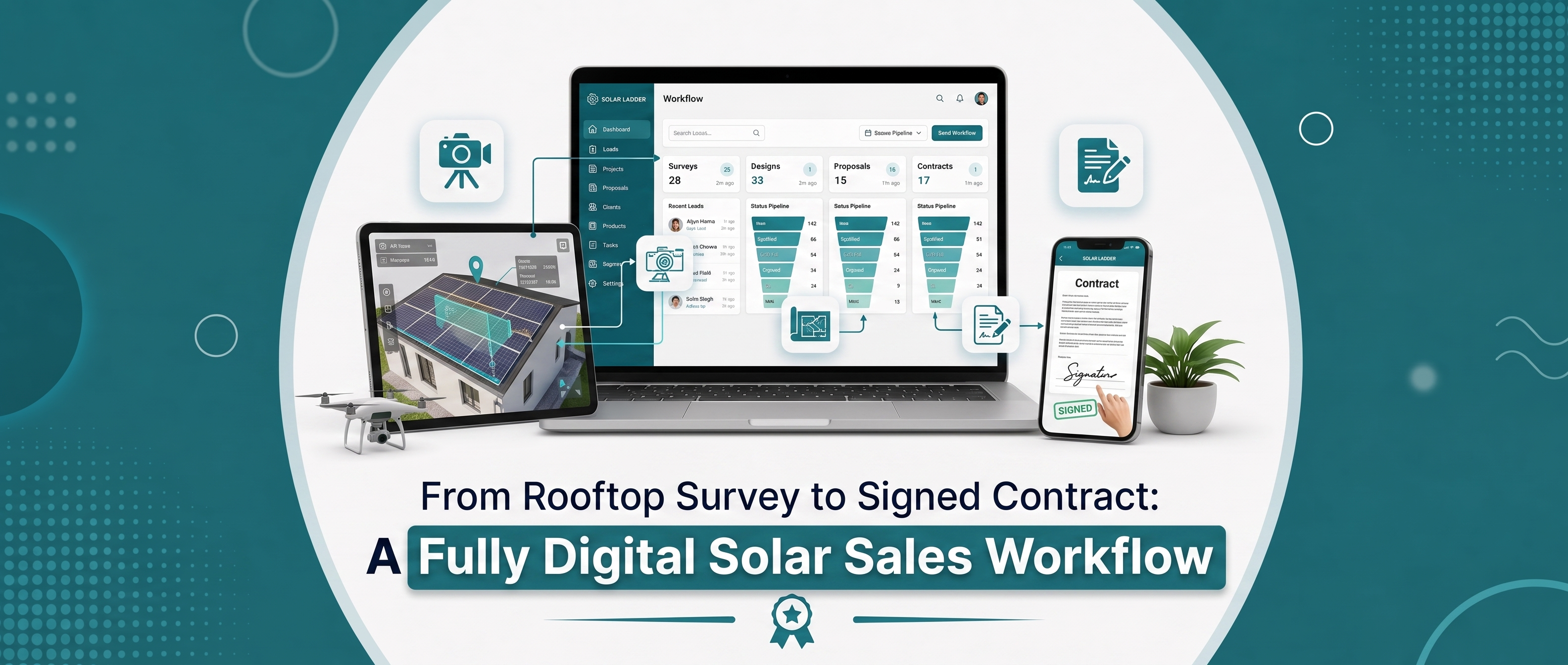 From Rooftop Survey to Signed Contract: A Fully Digital Solar Sales Workflow
