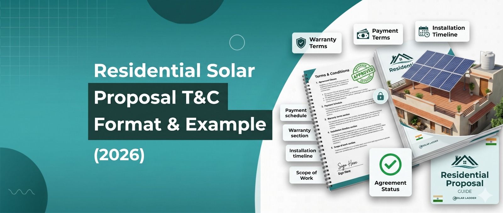 Residential Solar Proposal T&C Format & Example