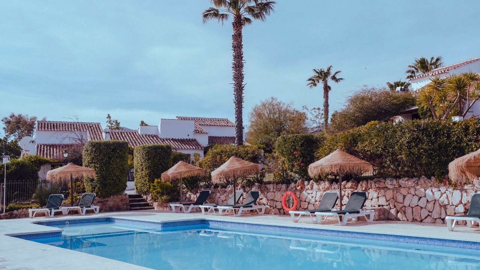 The pool before the heat builds