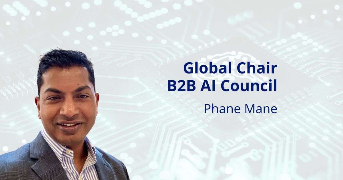 Phane Mane Appointed Global Chairman of the B2B AI Council
