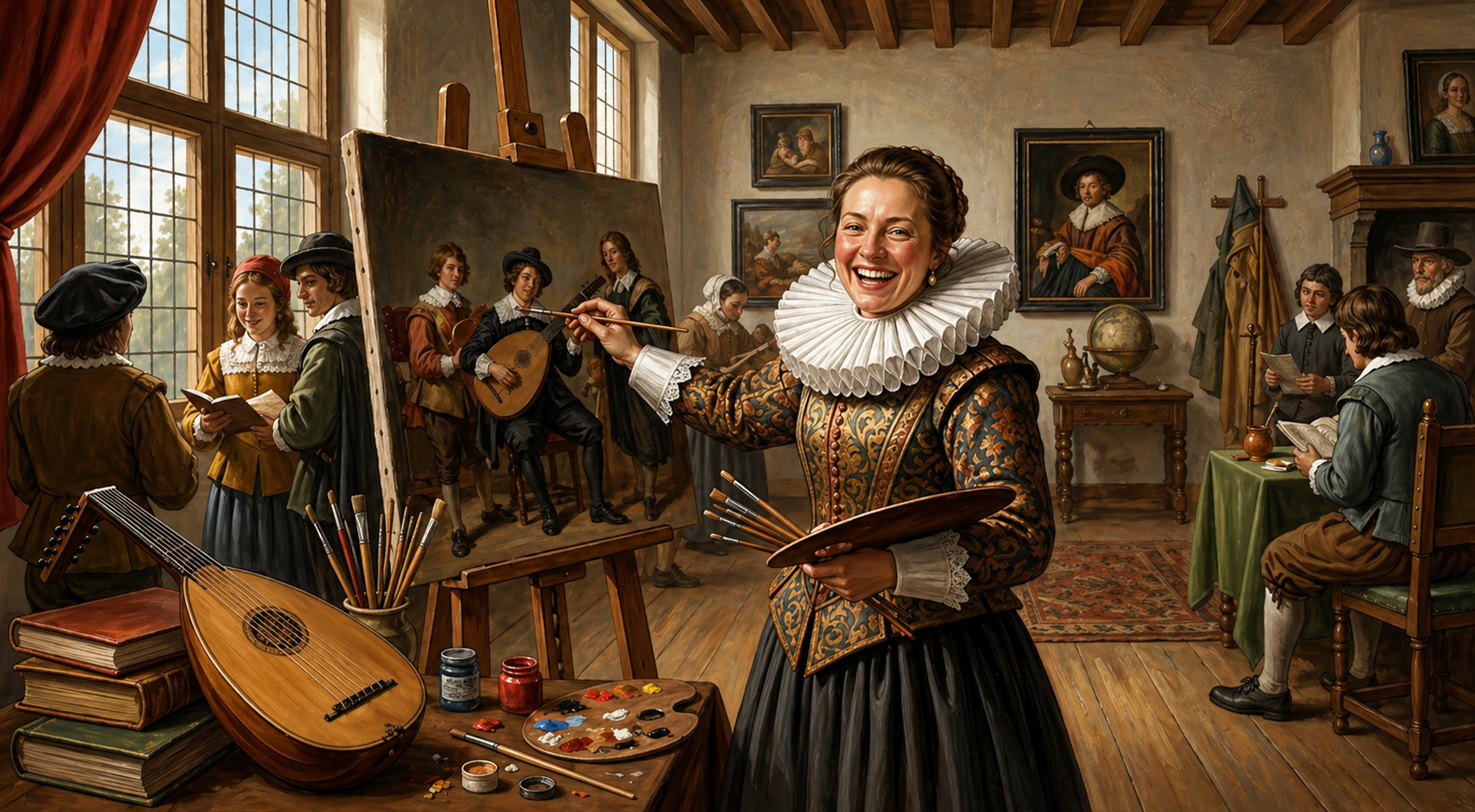 "Judith Leyster: de vrouw die zich tussen mannelijke meesters schilderde"