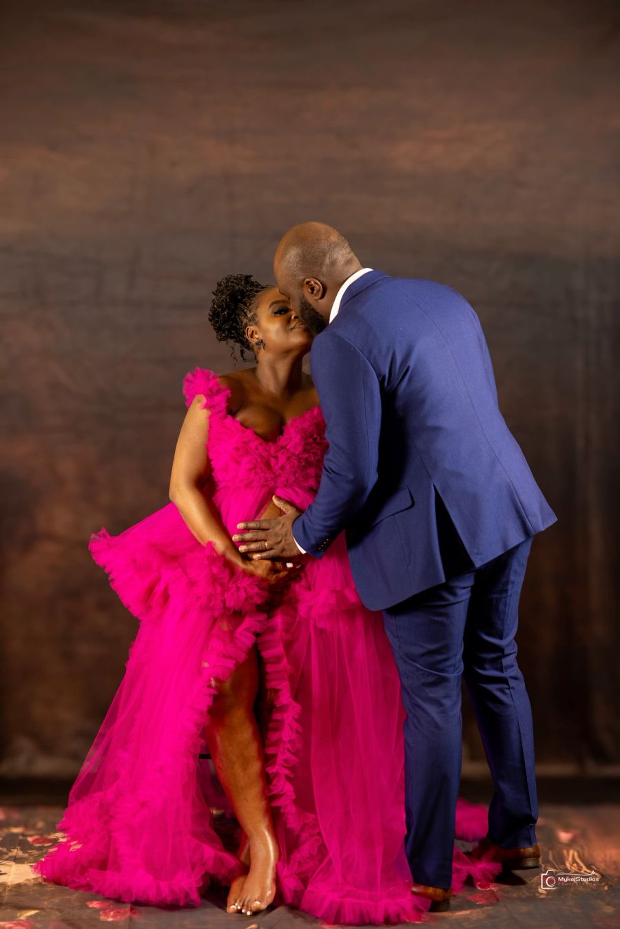 Couple celebrating expected child