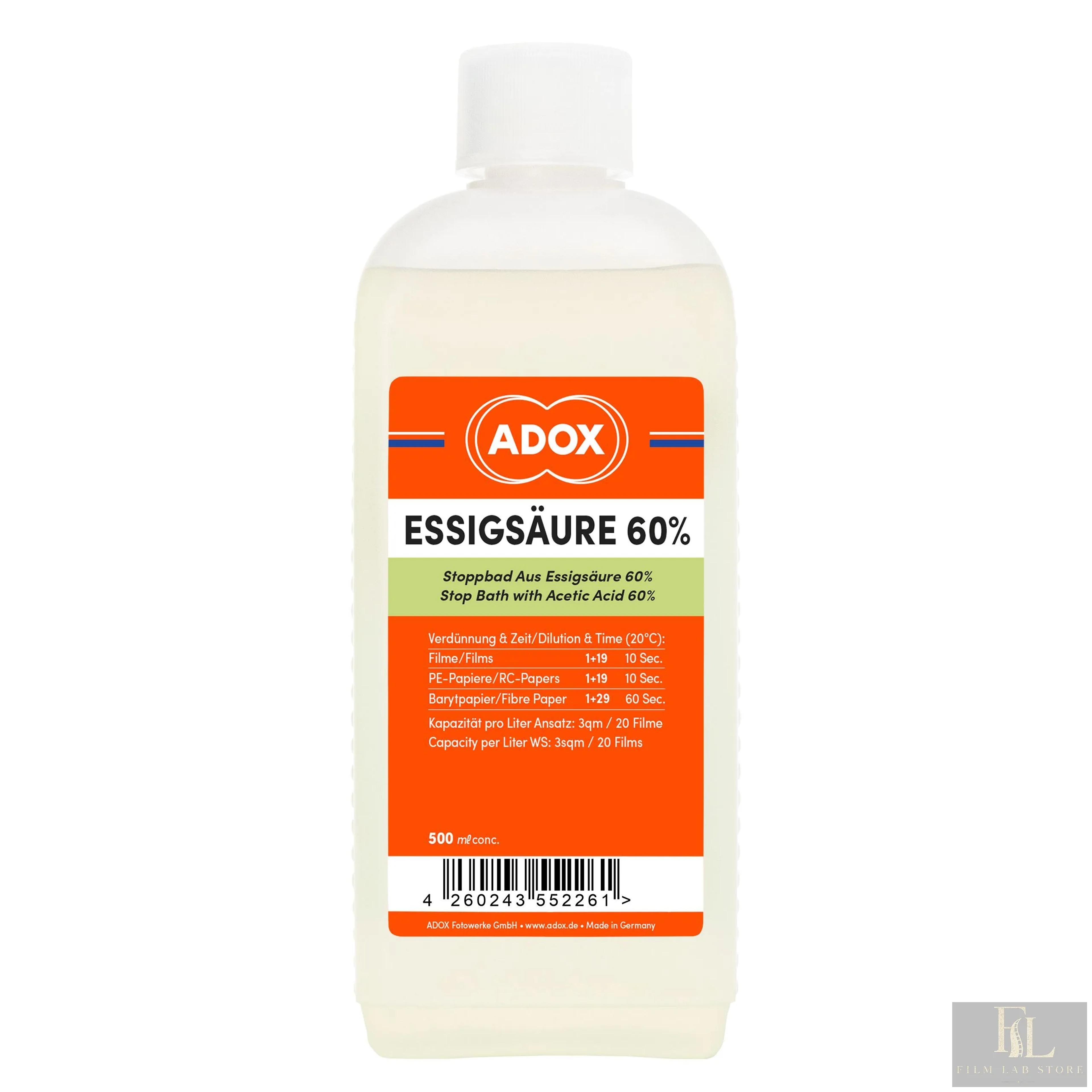ADOX Acetic Acid 60% 500 ml conc.