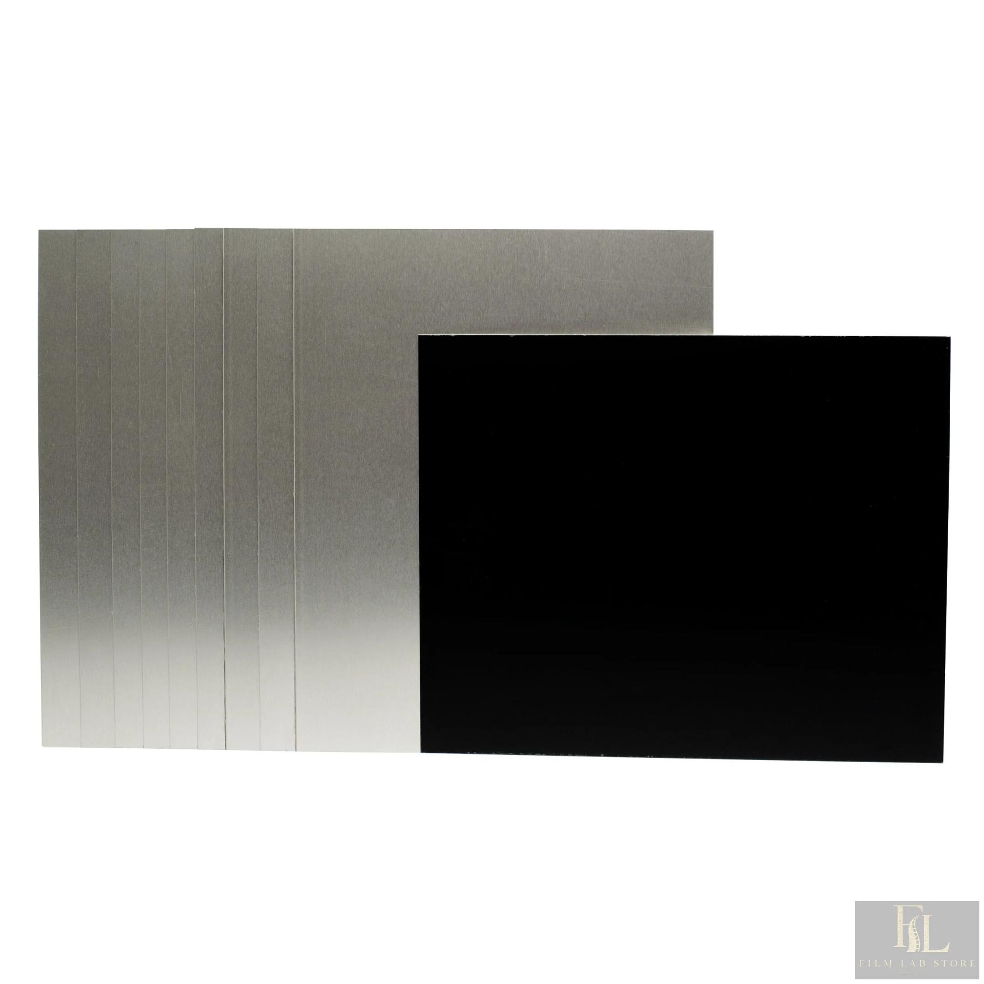Black aluminium plates 18×24 см for wet plate, 10 pieces