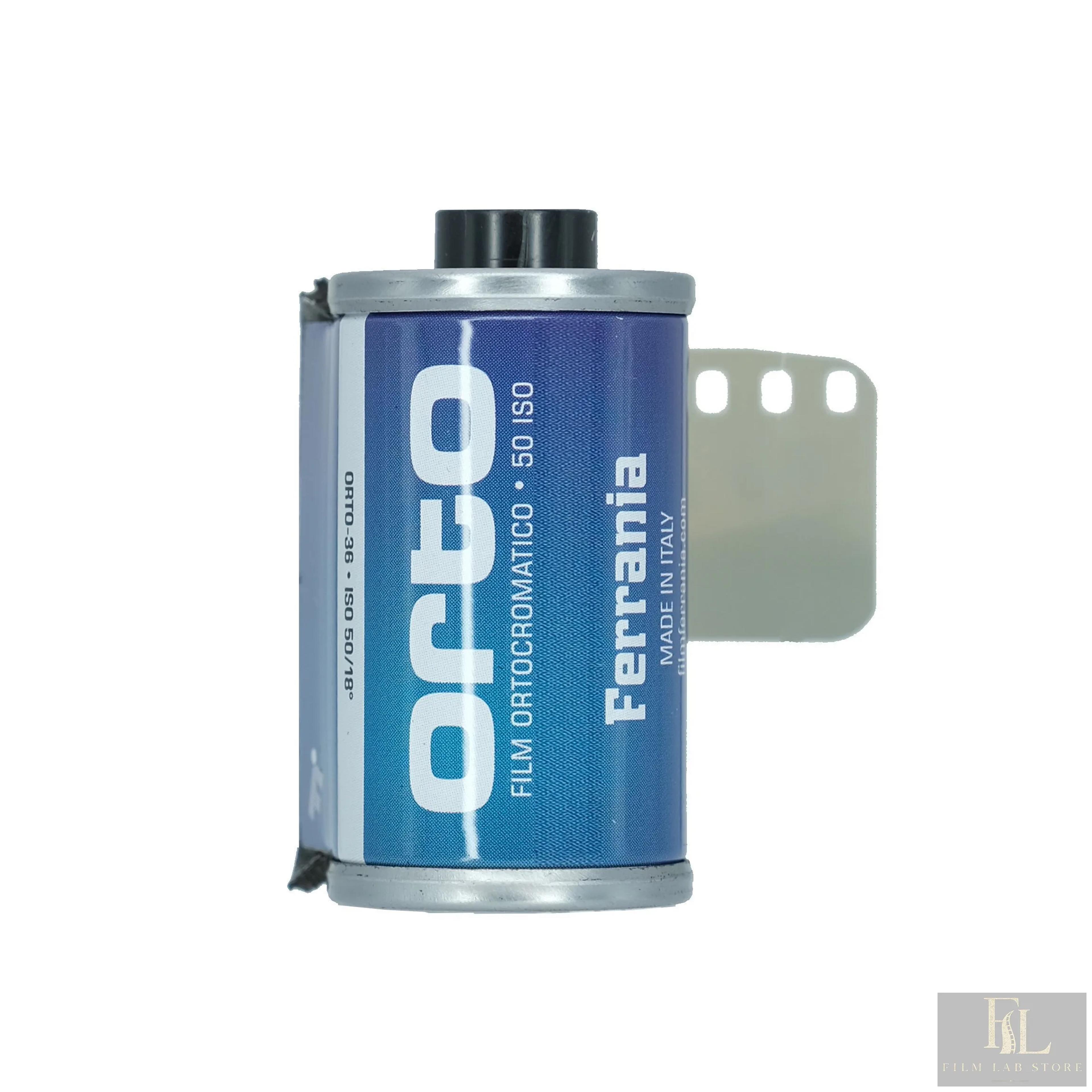 Film Ferrania Orto 30 — чёрно-белая ортохроматическая фотоплёнка 135, 36 кадров, ISO 50
