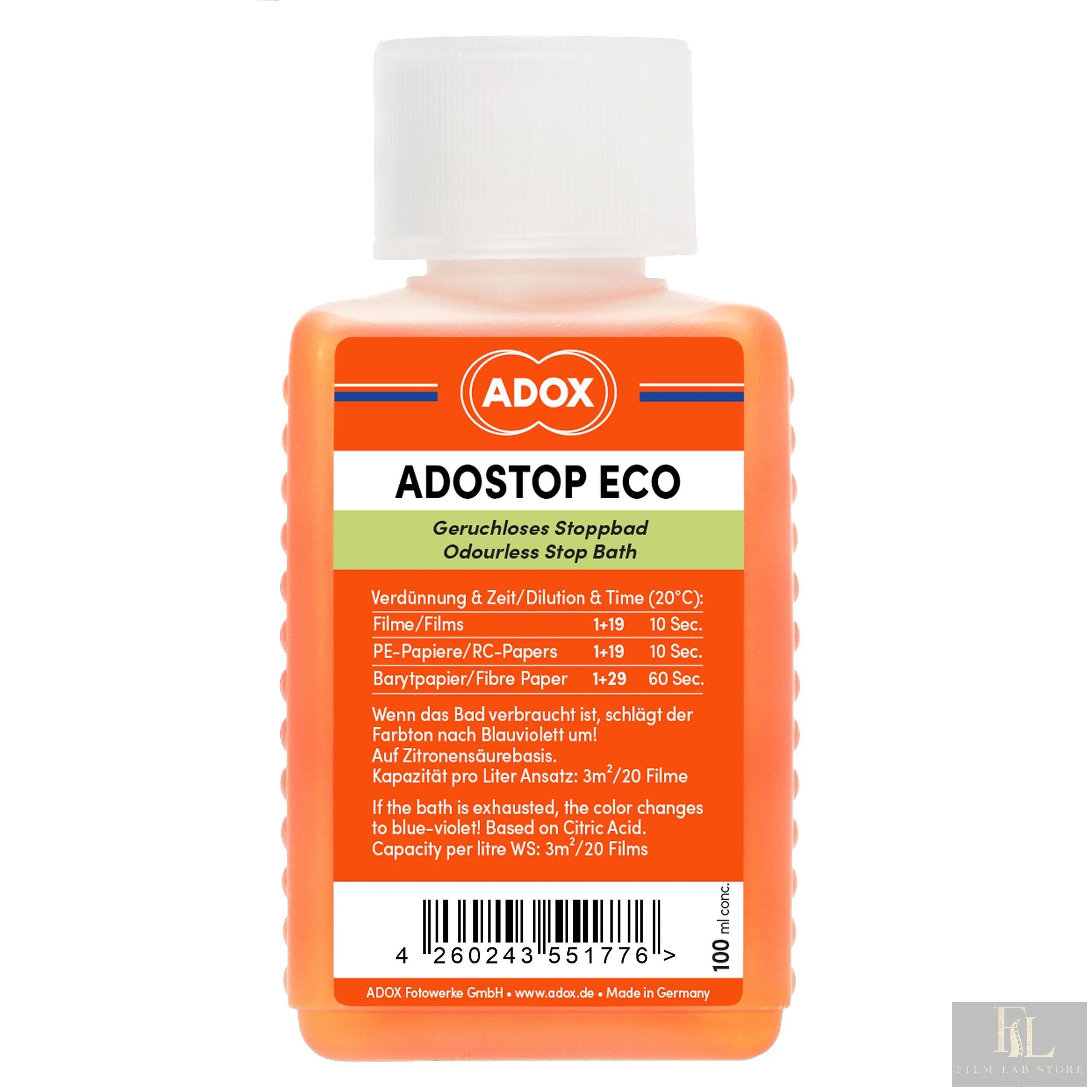 ADOX ADOSTOP ECO Stop Bath with Indicator 100 ml conc.