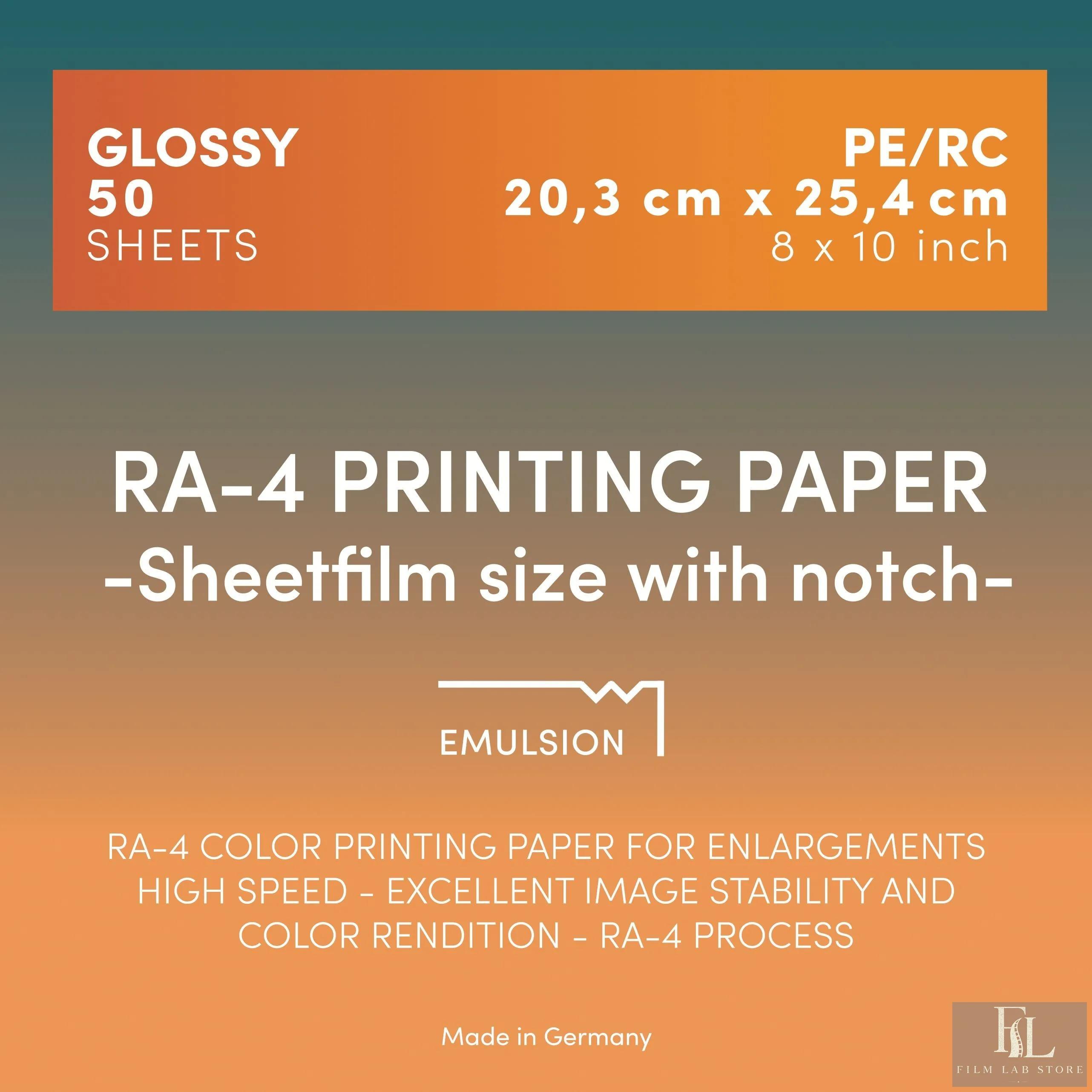 ADOX RA-4 Printing Paper 20,3x25,4 CM (8x10 INCH) / 50 Sheets