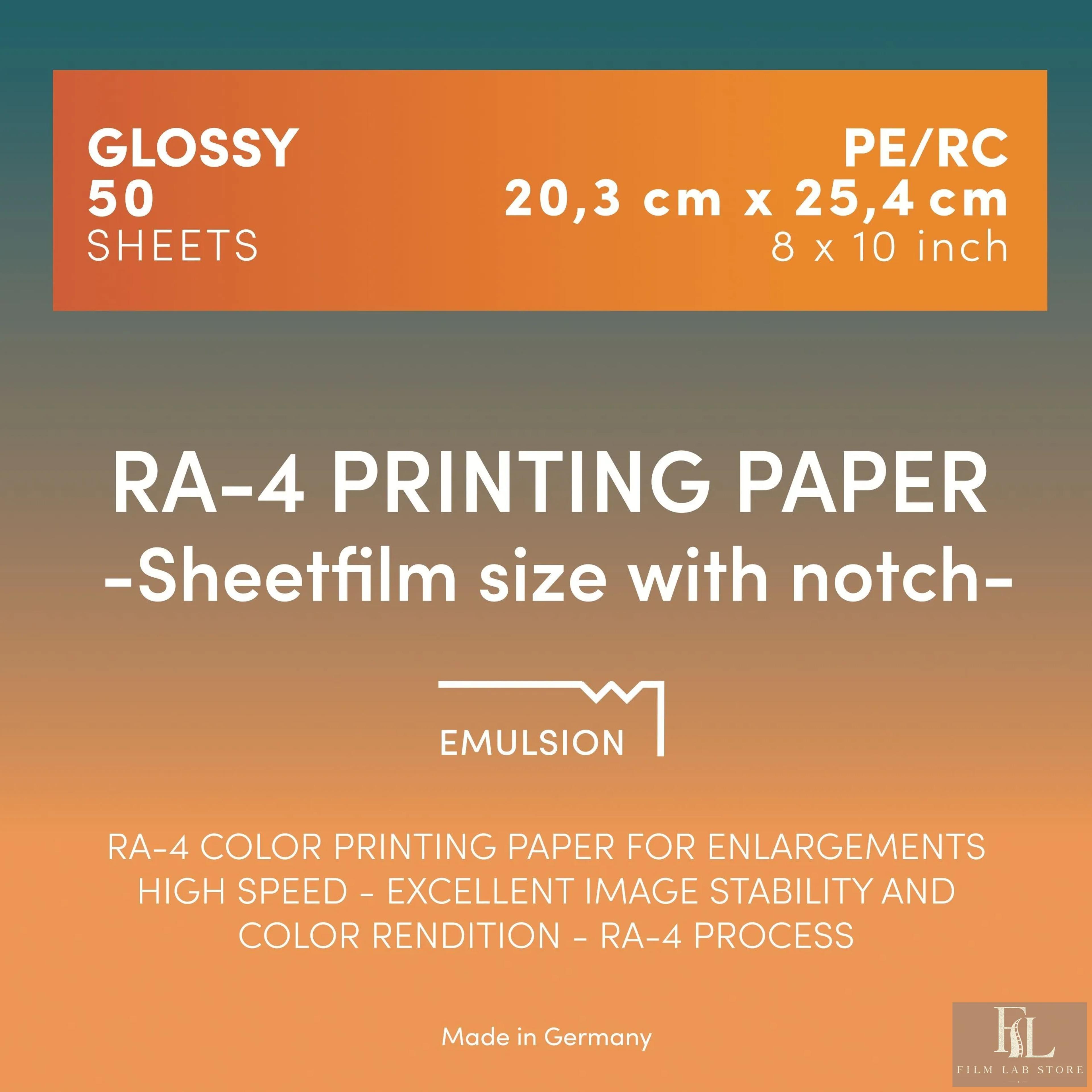 ADOX RA-4 Printing Paper 20,3x25,4 CM (8x10 INCH) / 50 Sheets