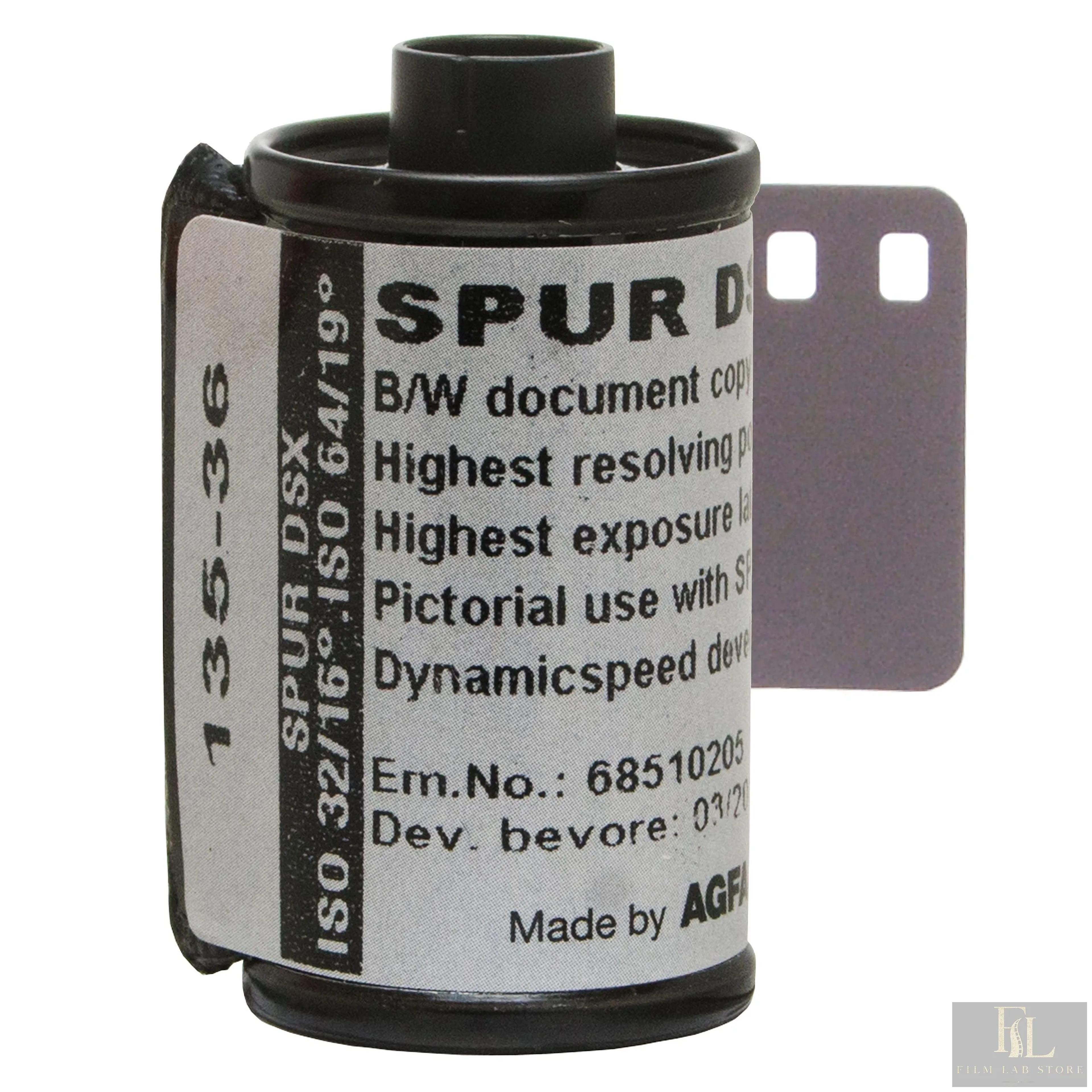 SPUR DSX — 135 black and white film, 36 exp, ISO 50, ultra-high resolution