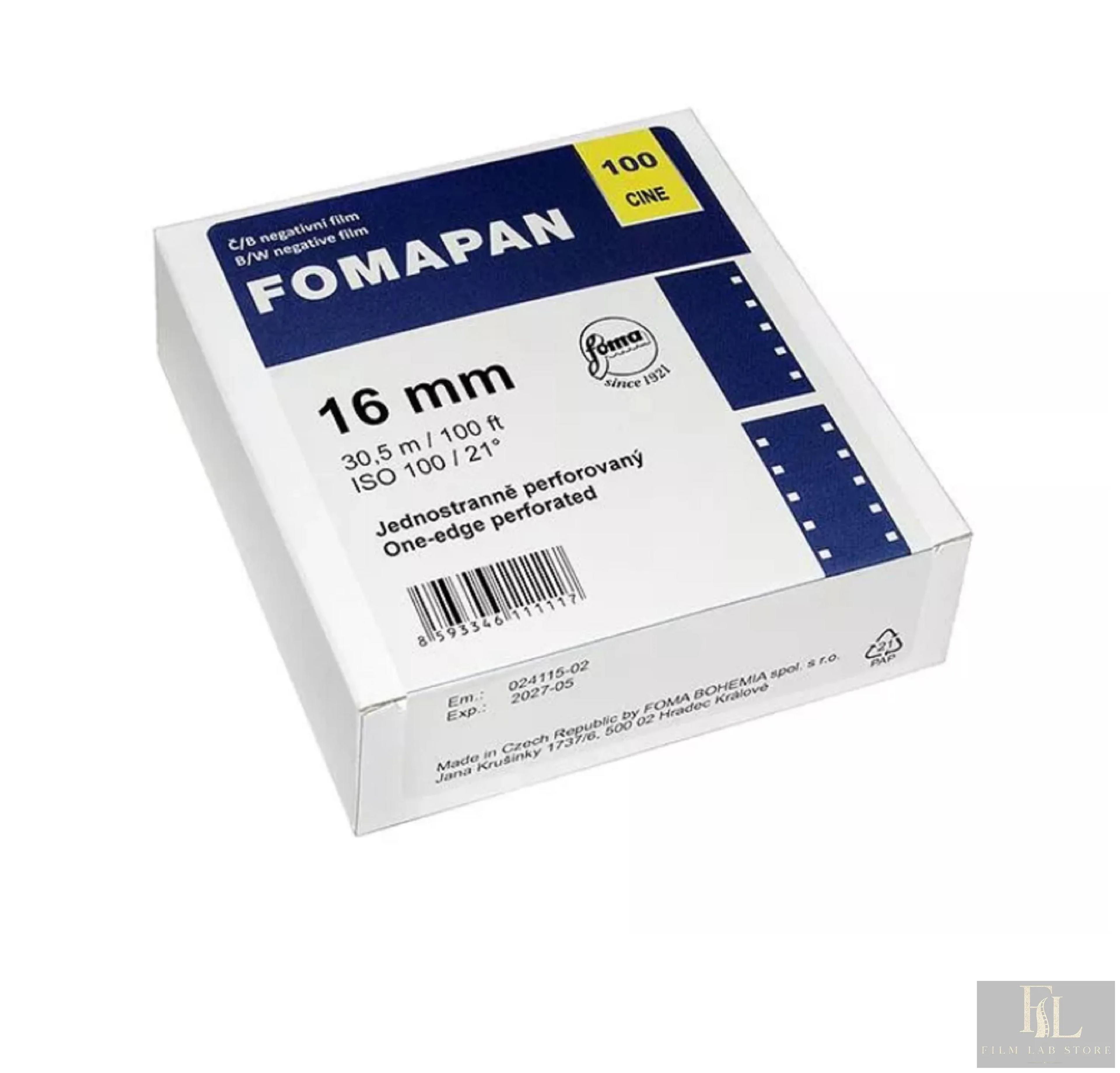 FOMA Fomapan Cine 100 16mm-30,5m perforated on one side