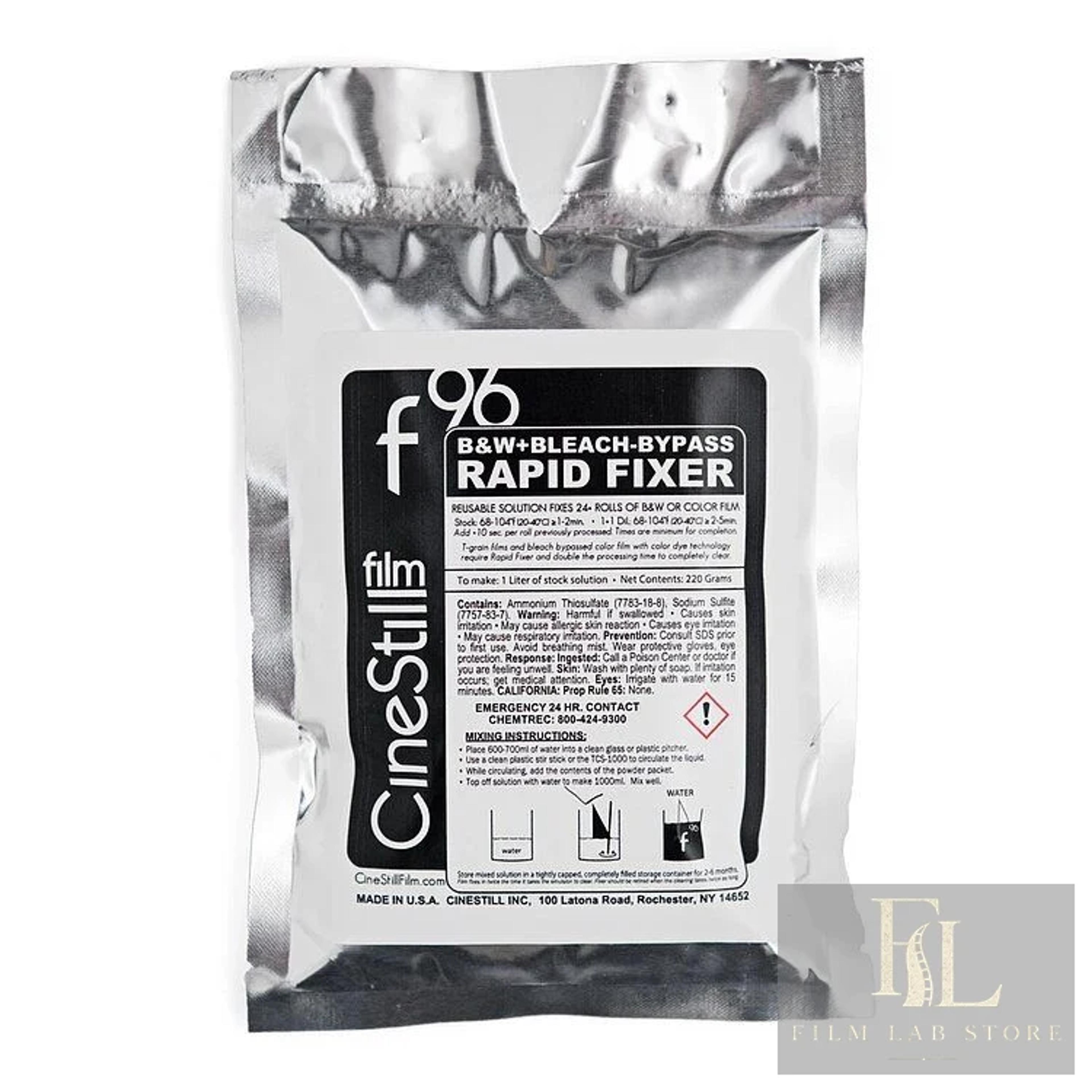CINESTILL f96 B&W Rapid fixer, Powder to mix 1000 ml