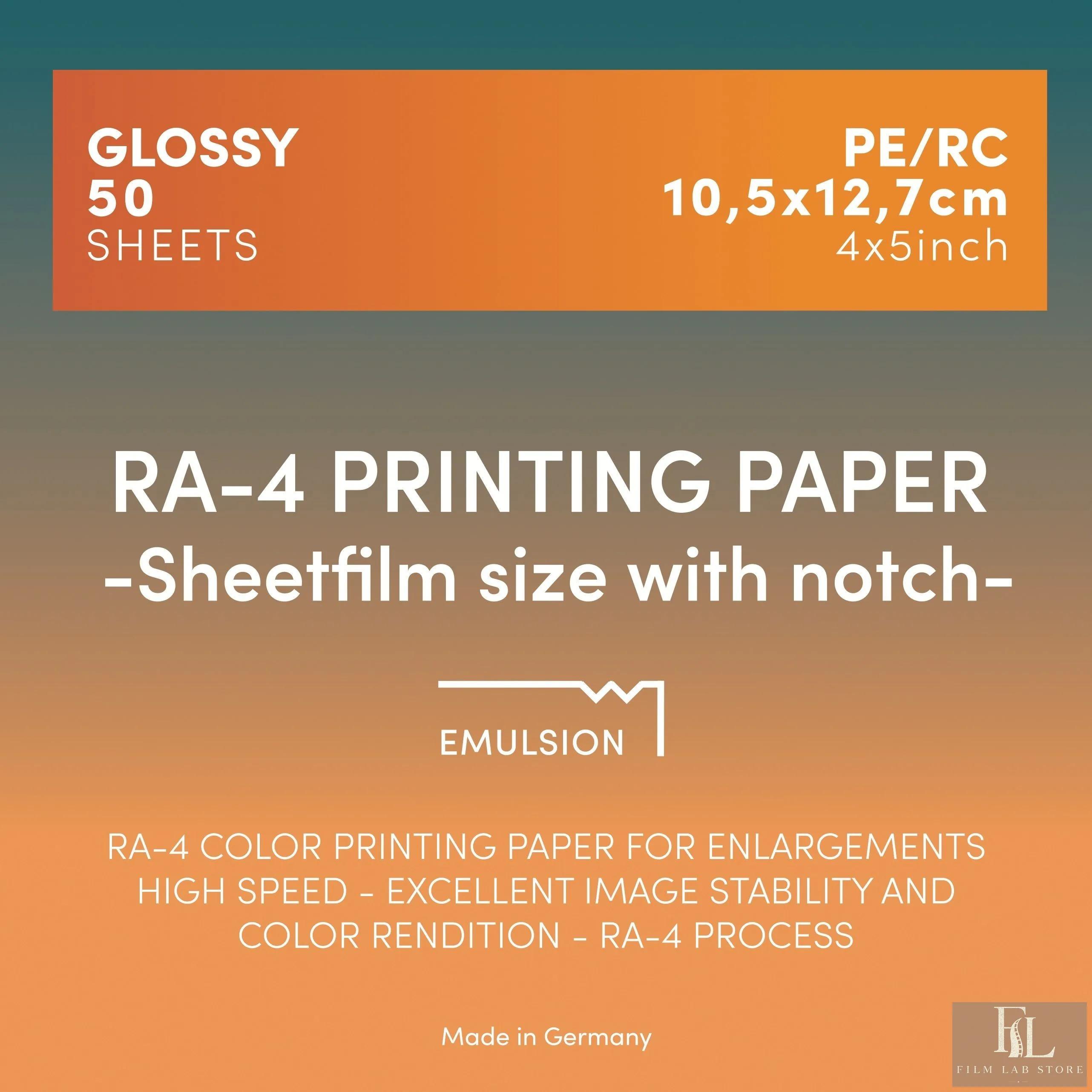 ADOX RA-4 Printing Paper 10,2x12,7 CM (4x5 INCH) / 50 Sheets