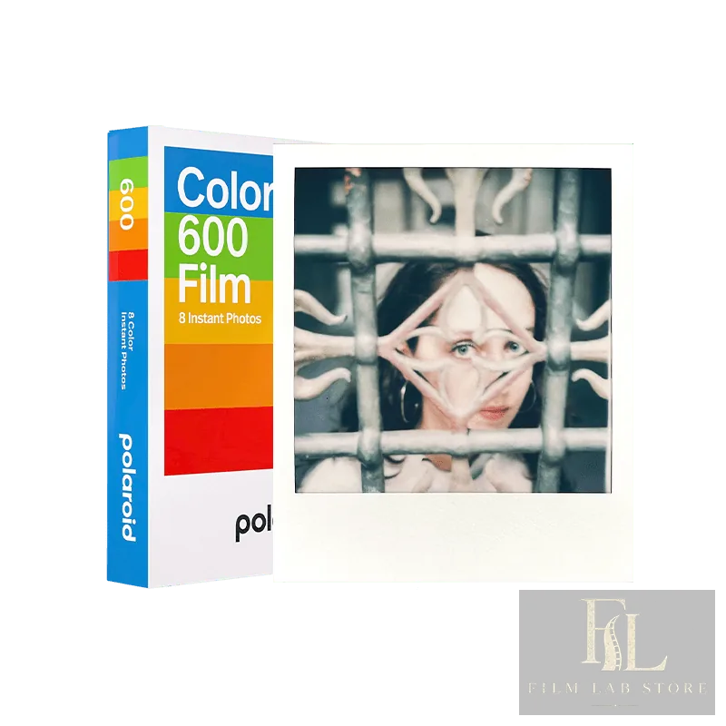 Polaroid Color 600 Film — colour pack of 8 photos for Polaroid 600 cameras, best before 12/2026