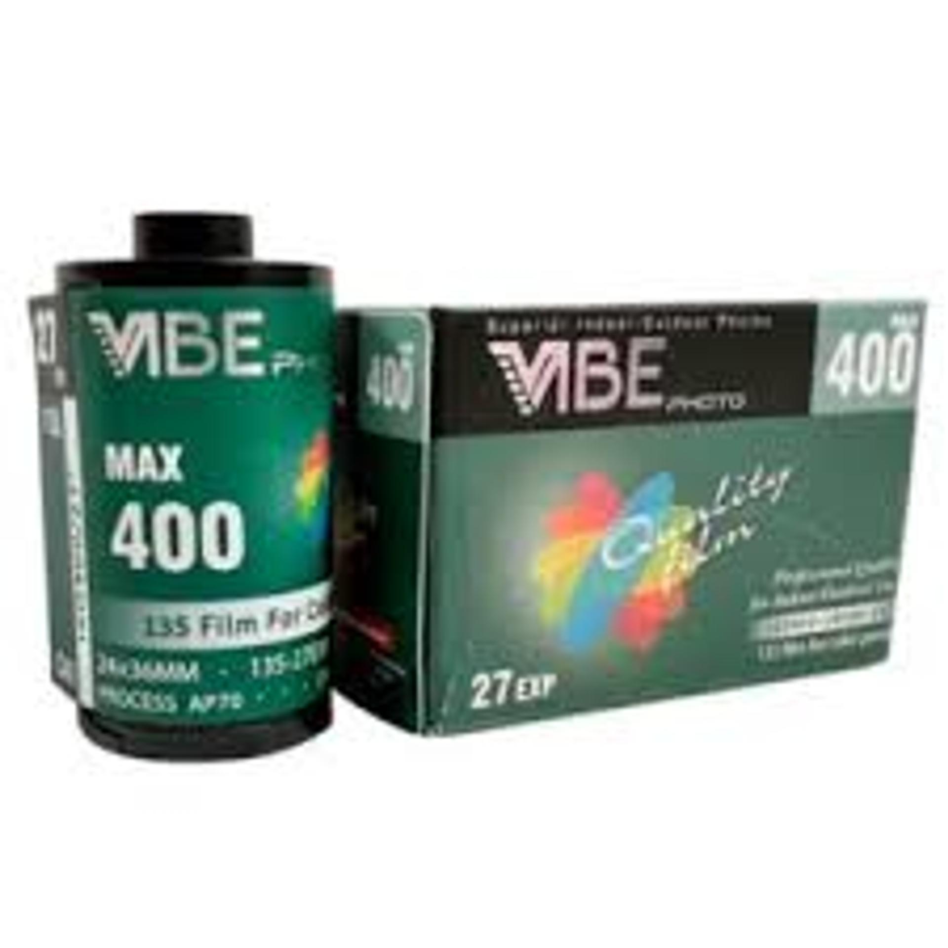 Vibe Photo Color 27 — кольорова фотоплівка 135, 27 кадрів, ISO 400, протермінована 08/2026