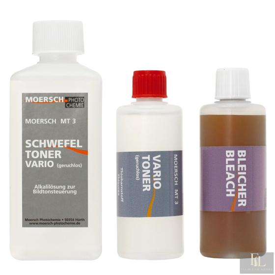 MOERSCH MT3 Vario Sulfide Toner Kit 1 (Bleach 50ml + Toner 100ml + 250ml Activator)