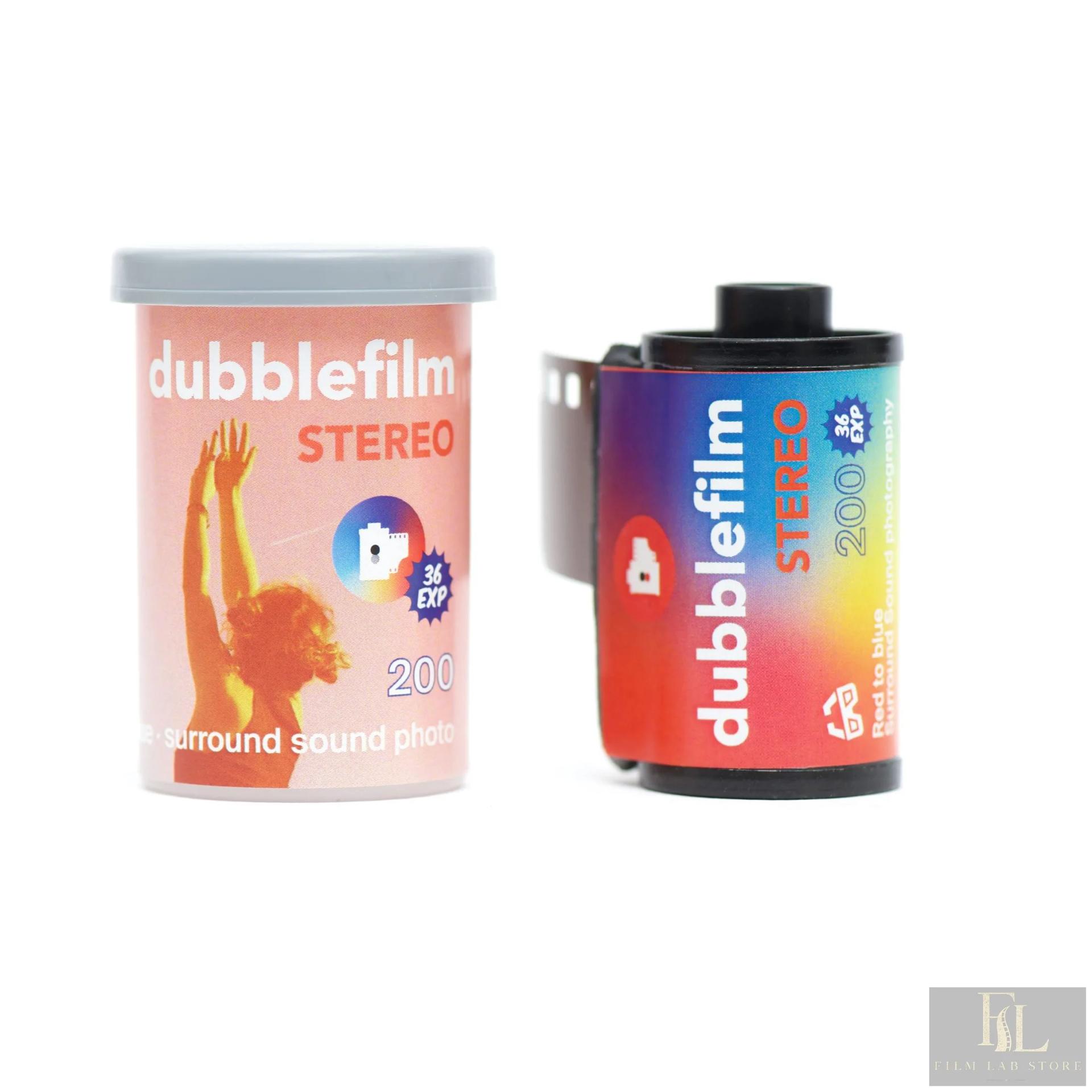 dubblefilm Stereo 200 — цветная фотоплёнка 135 с градиентом посередине кадра, 36 кадров, ISO 200