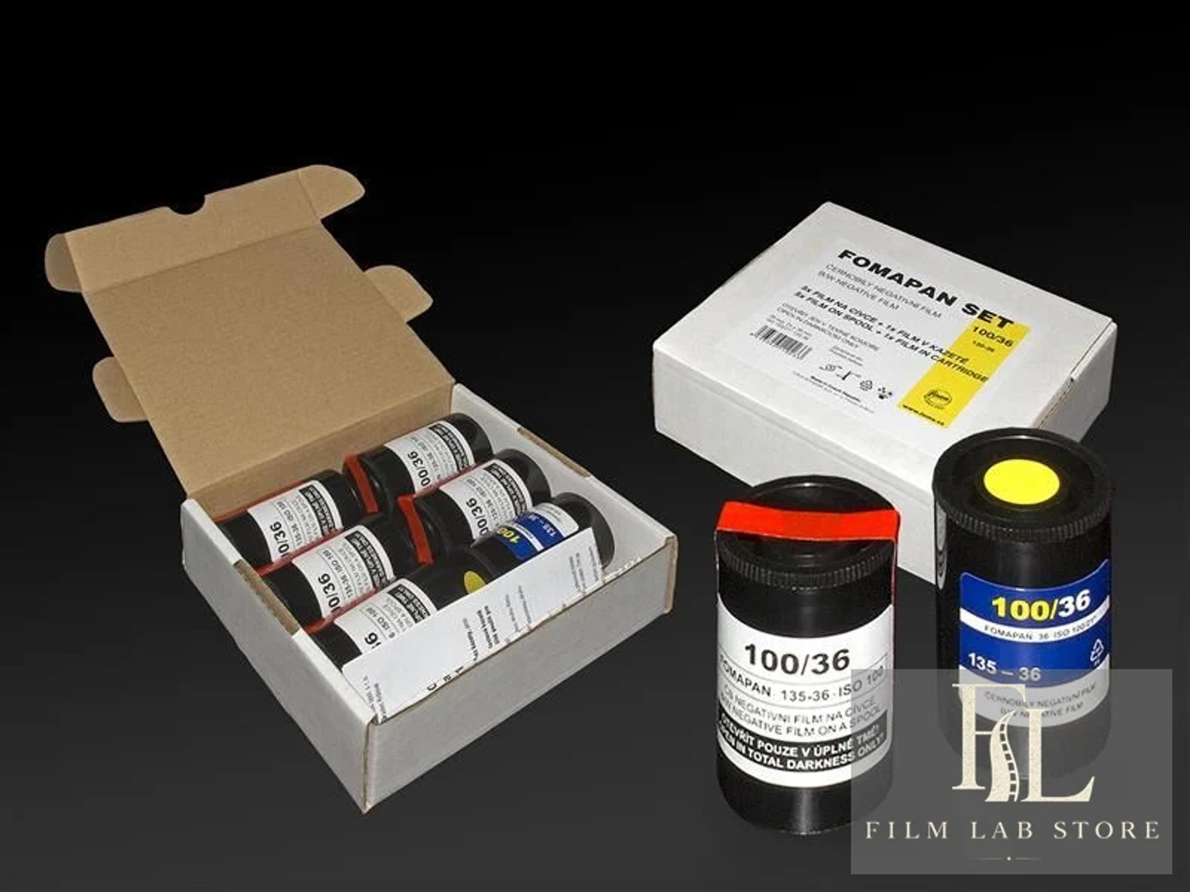 FOMA FOMAPAN 100 - 135 Set 6x film 35 mm/36 on spool + 1 cartrige
