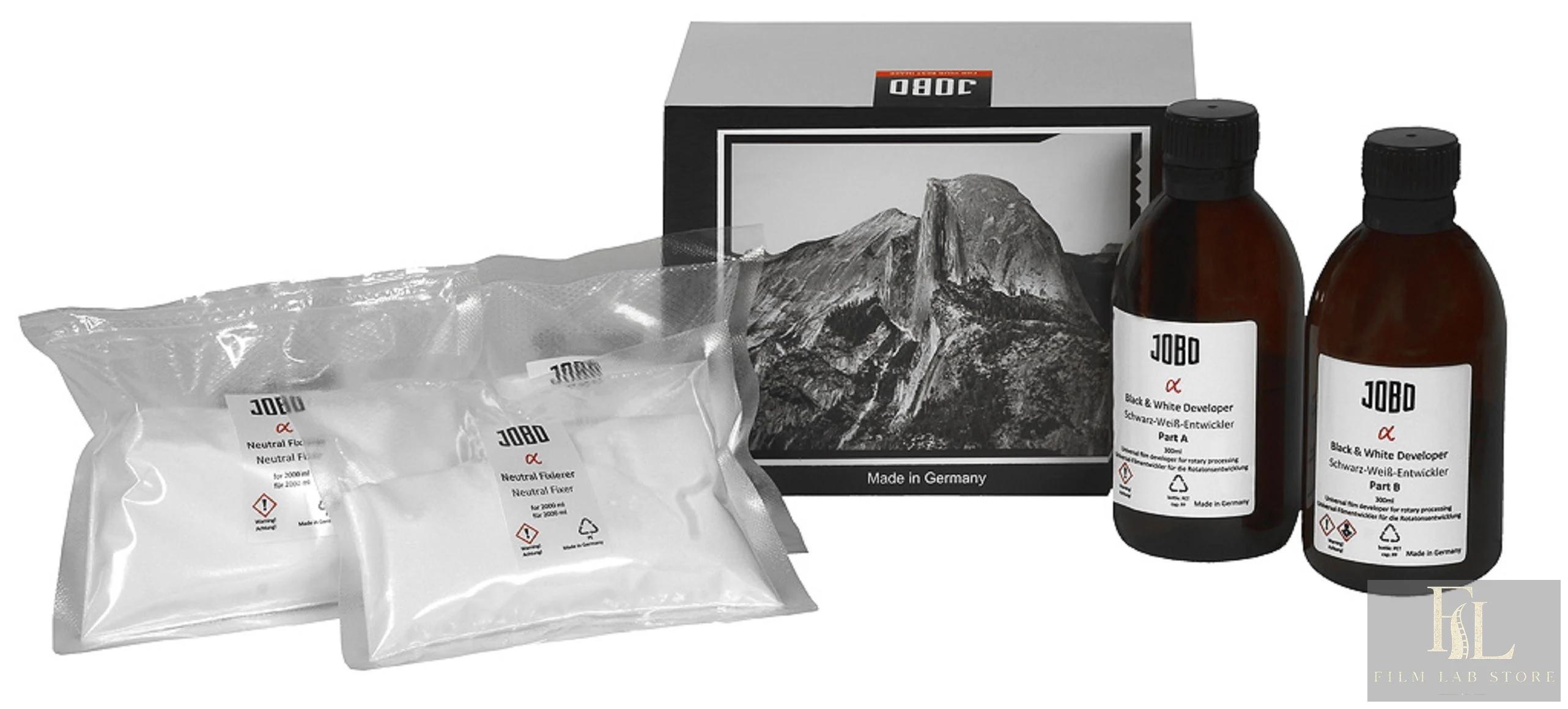 JOBO #9510 Alpha Neutralfixierer & Alpha Schwarzweiß Filmentwickler Kit