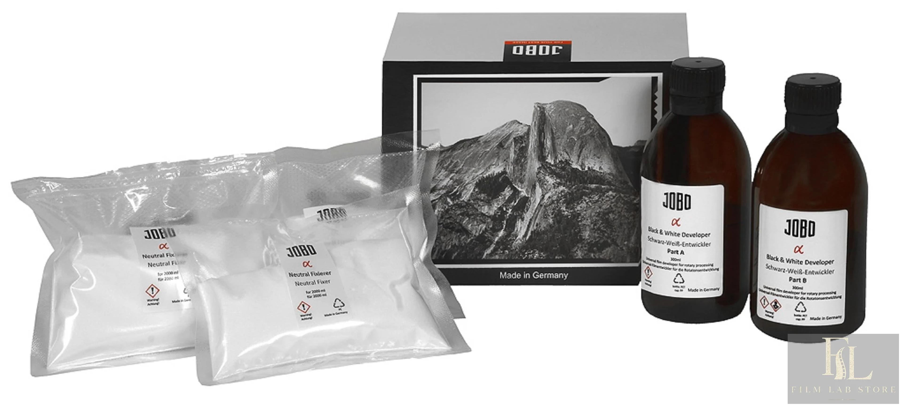 JOBO #9510 Alpha Neutralfixierer & Alpha Schwarzweiß Filmentwickler Kit