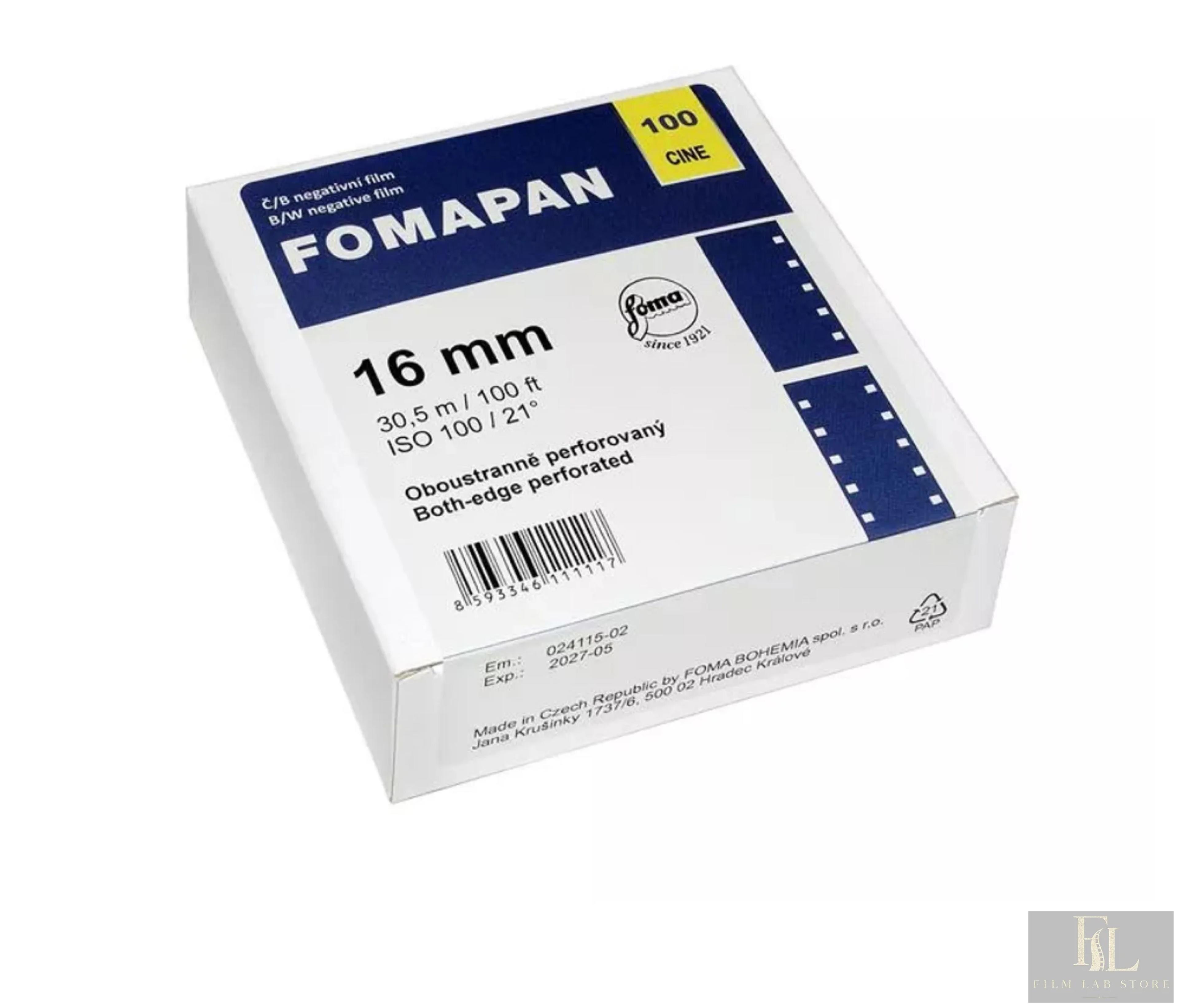 FOMA Fomapan Cine 100 16 mm - 30,5m perforated on both sides